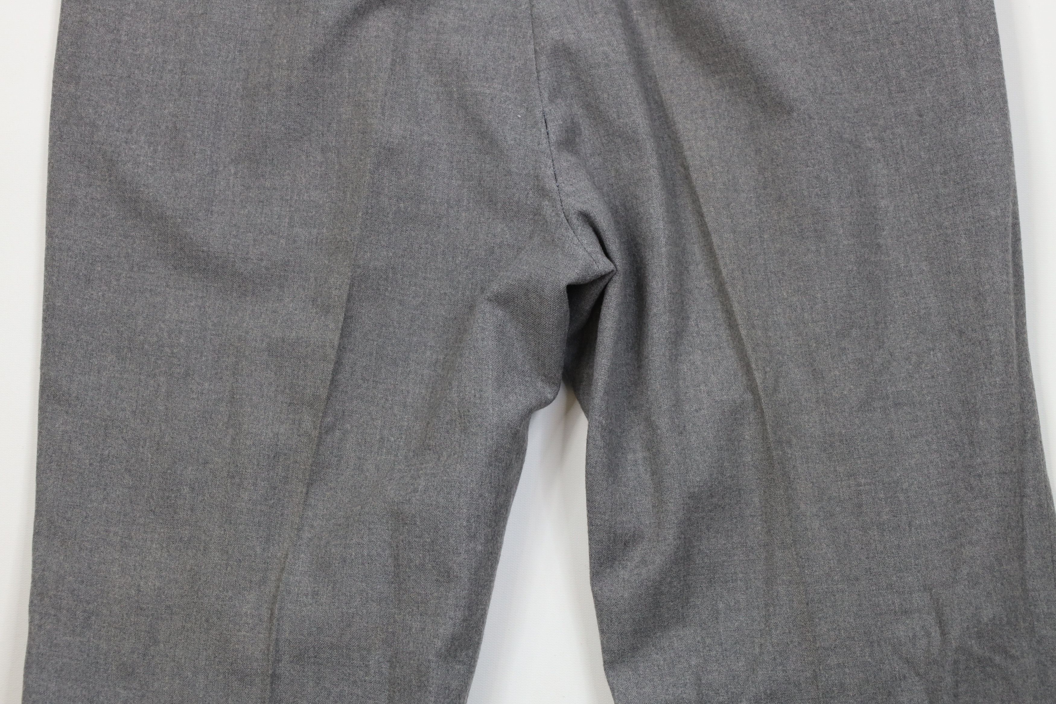 Vintage Vintage 70s Streetwear Wool Wide Leg Chino Pants Gray Size US 38 / EU 54 - 12 Thumbnail