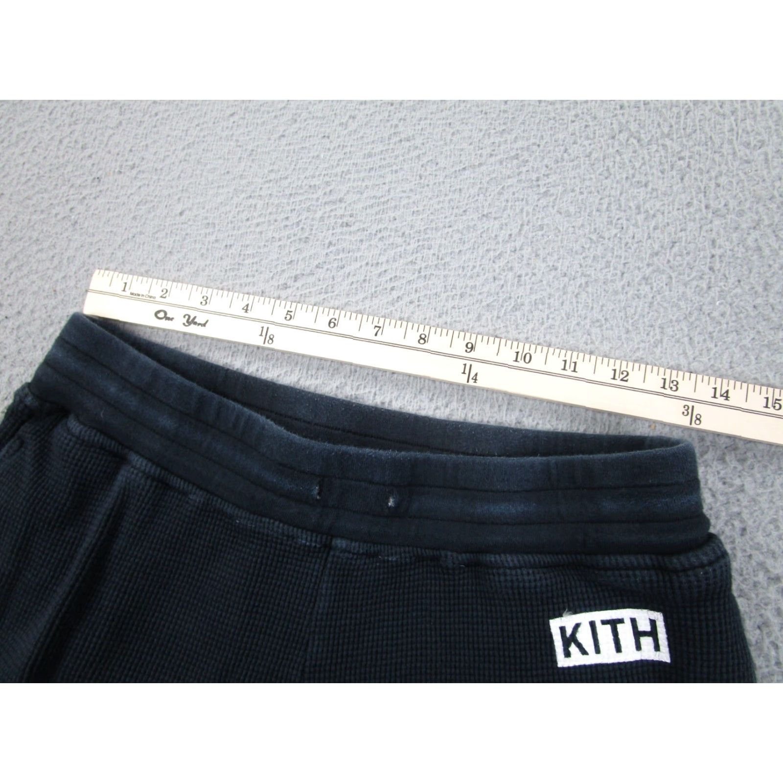 Kith KITH Sweatpants Mens XS Black Waffle Thermal Joggers Calux Pants Adult Size US 27 - 5 Thumbnail