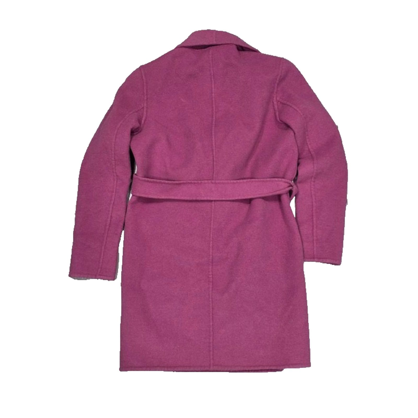 Massimo Dutti Mossimo Dutti wool women's coat with Purple Medium A003603 Size M / US 6-8 / IT 42-44 - 6 Thumbnail
