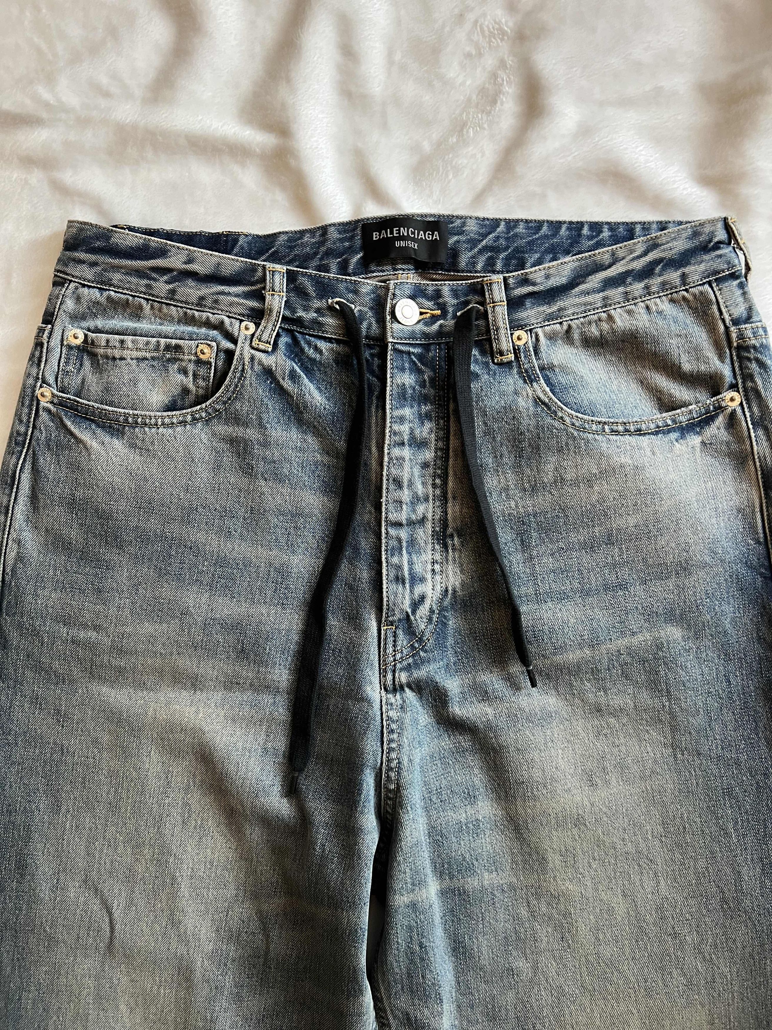 Balenciaga Balenciaga Baggy Drawstring Jeans Size US 34 / EU 50 - 2 Thumbnail