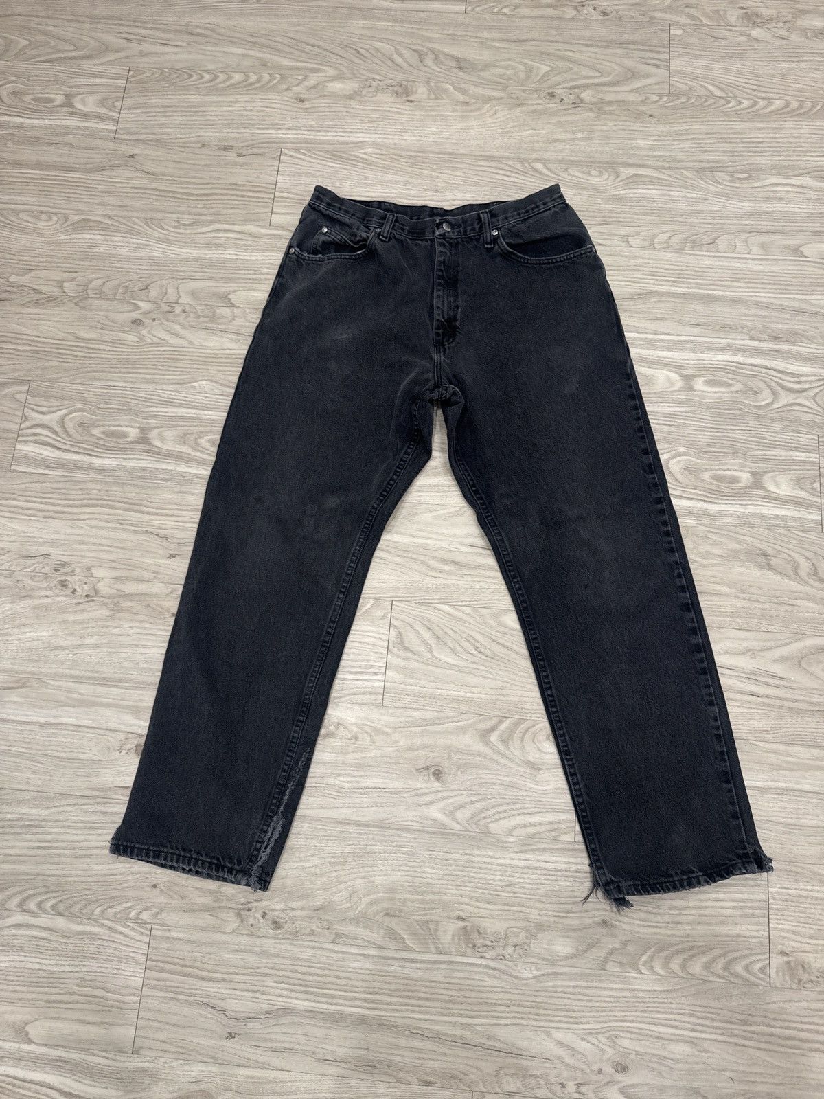 Wrangler Washed Black Denim Wrangler Pants Size US 36 / EU 52 - 1 Thumbnail