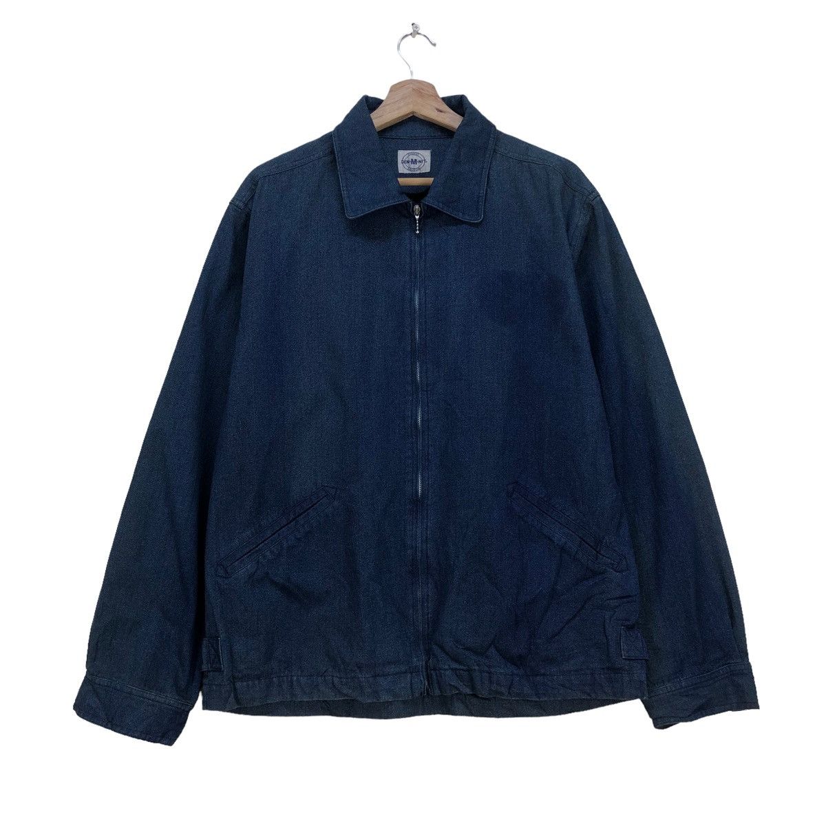 image of 45Rpm x Denim Jacket Vintage Faded Indigo Jacket, Men's (Size Medium)