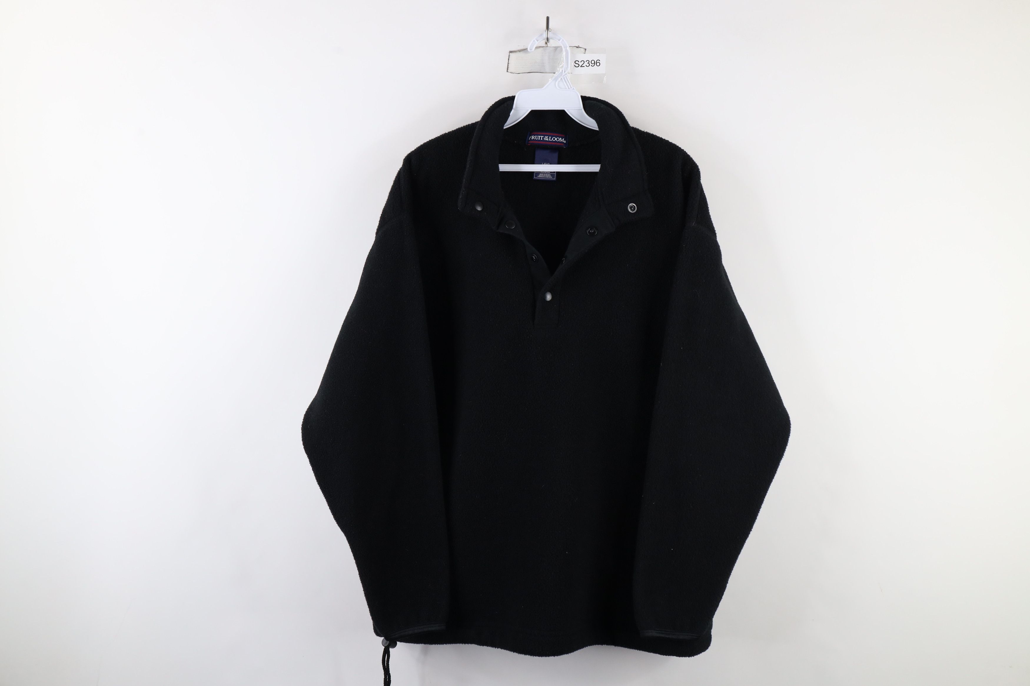 Vintage Vintage 90s Streetwear Snap Button Fleece Pullover Sweater Size US L / EU 52-54 / 3 - 1 Thumbnail