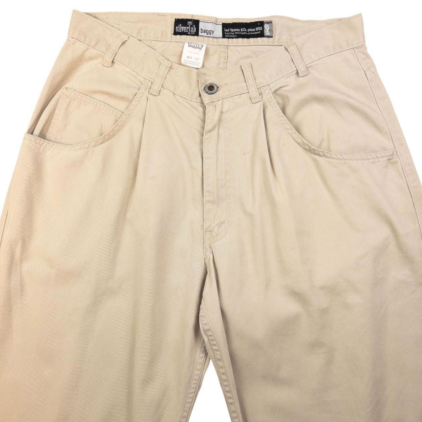 Levi's Vintage Levi's Silver Tab Baggy Lightweight Trousers W33 Size US 33 - 2 Thumbnail