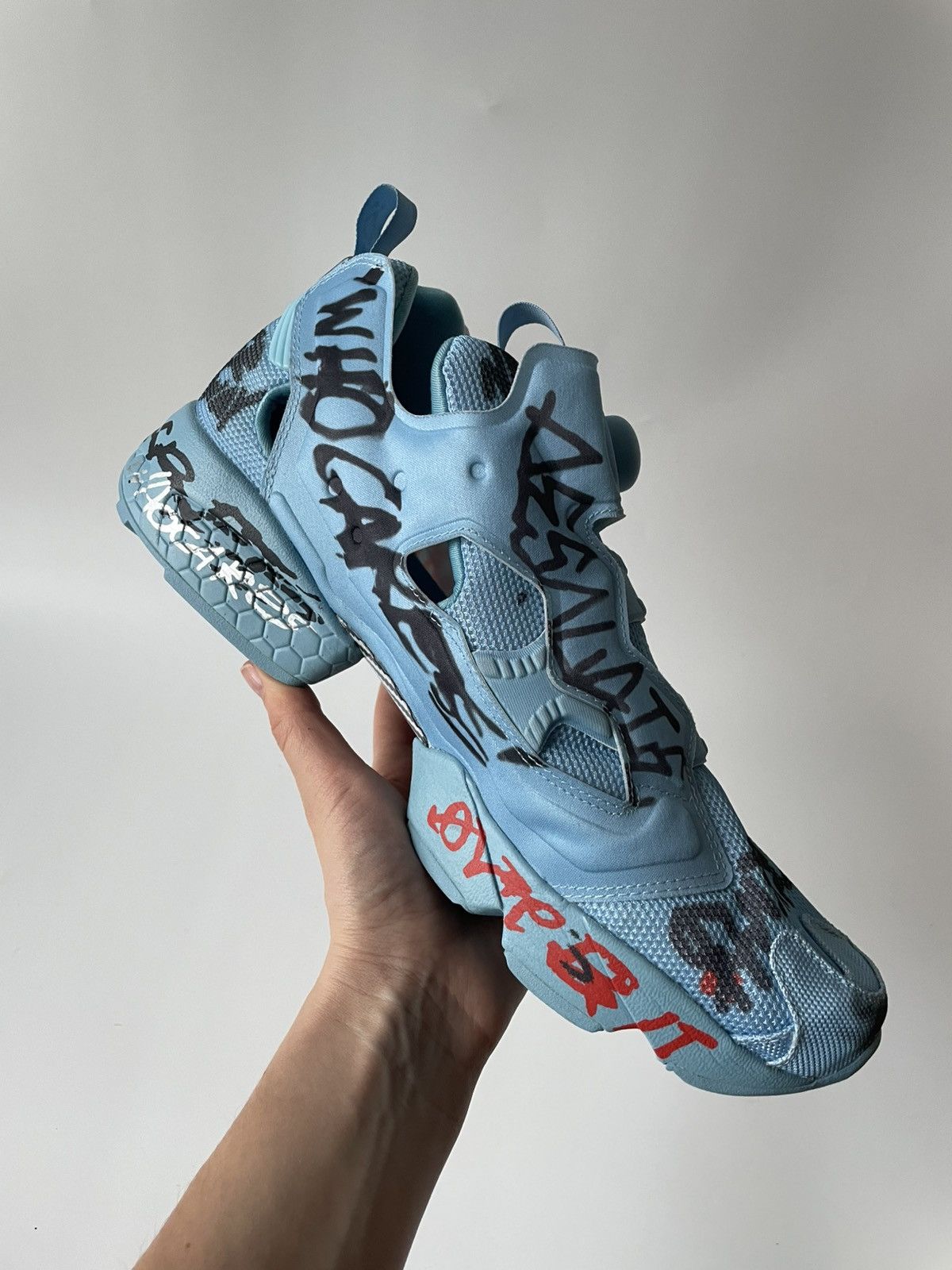 Reebok × Vetements Vetements Reebok Insta Pump Graffiti Sneakers Size US 12 / EU 45 - 15 Thumbnail