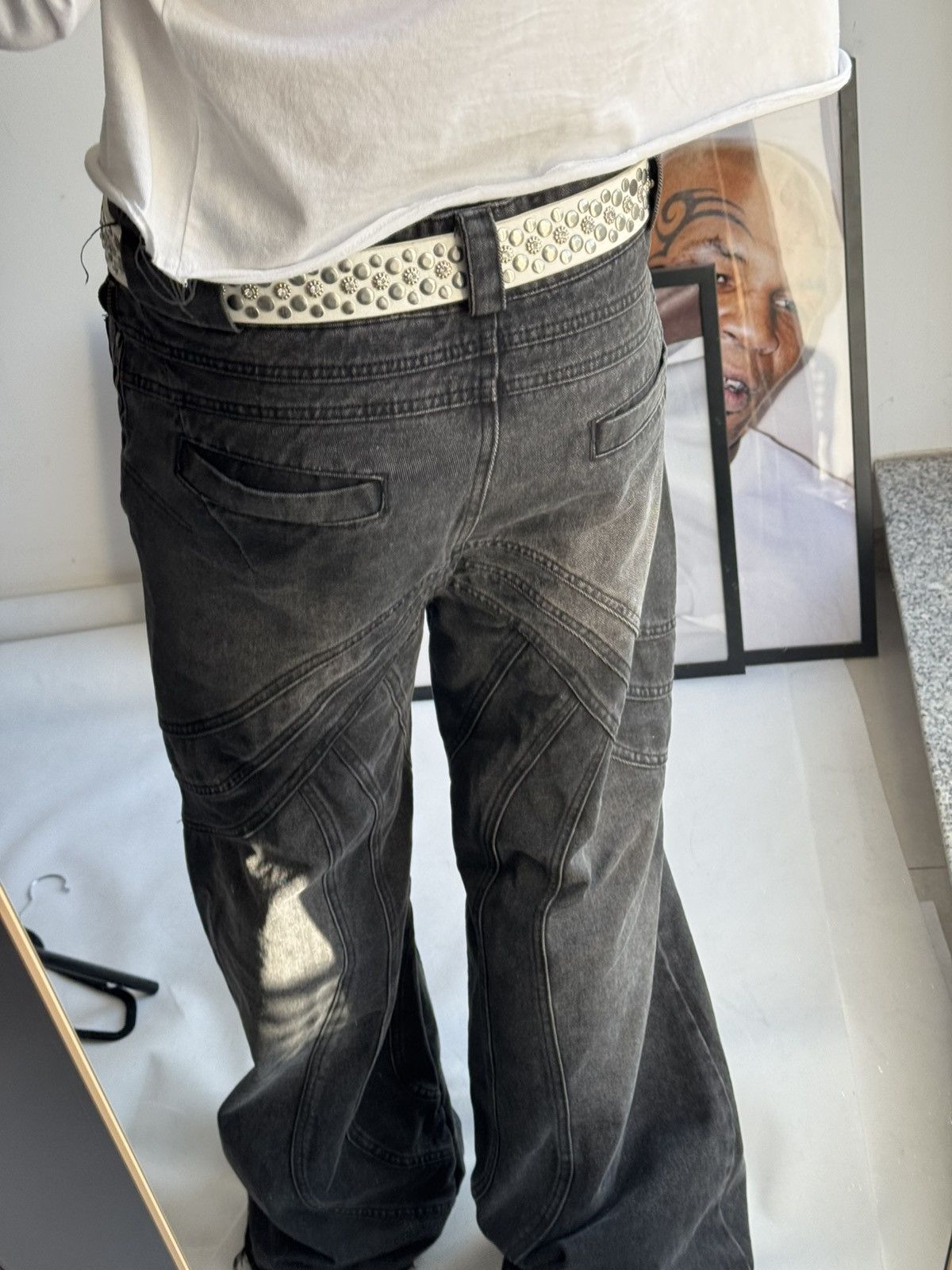 Hysteric Glamour × Japanese Brand × Vintage 🤩 Y2K Vintage Leather Belt BB Simon Style Size ONE SIZE - 16 Thumbnail