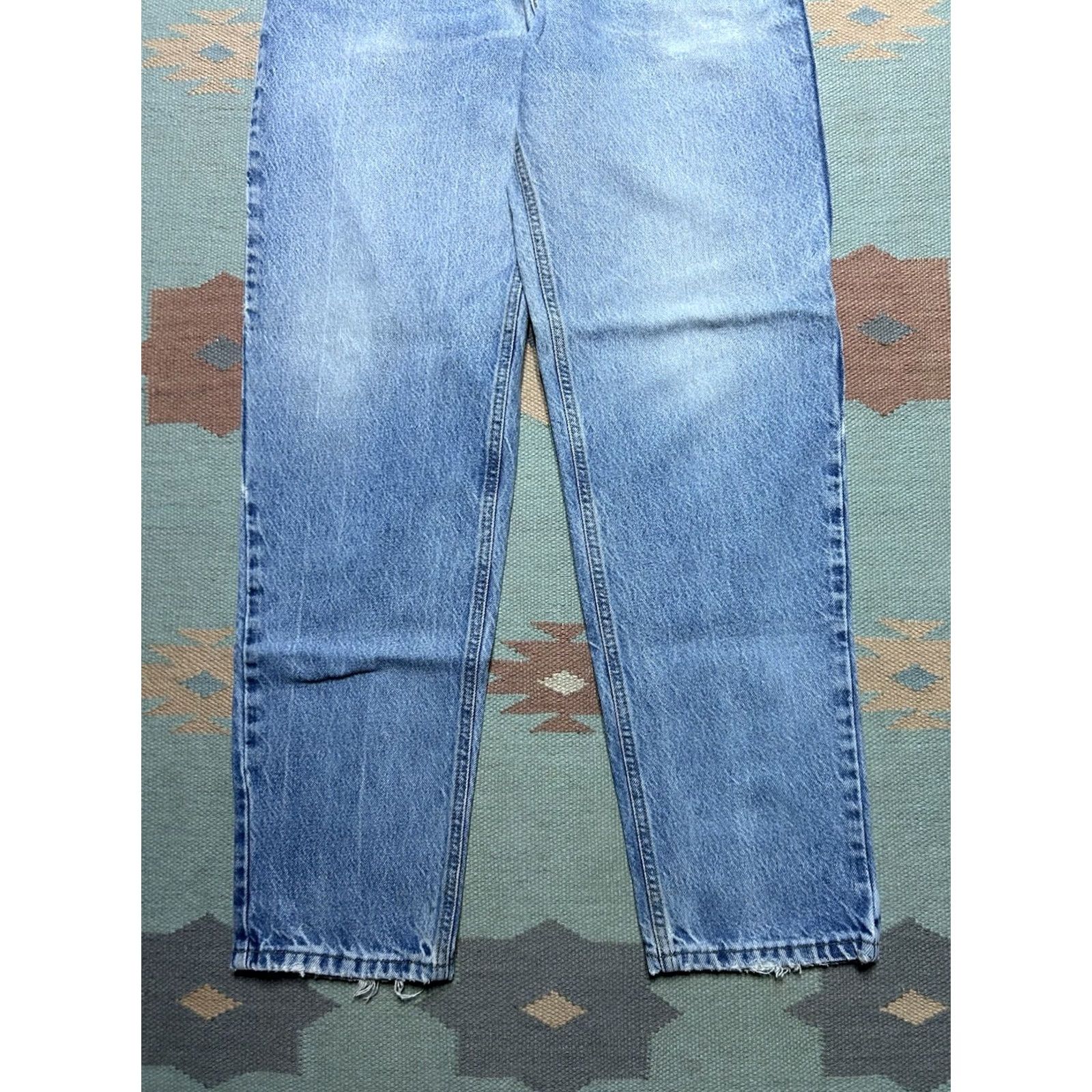 Carhartt VINTAGE Carhartt Jeans Denim Blue Mens 33x33 workwear skater USA worn B46 DST Size US 33 - 2 Thumbnail