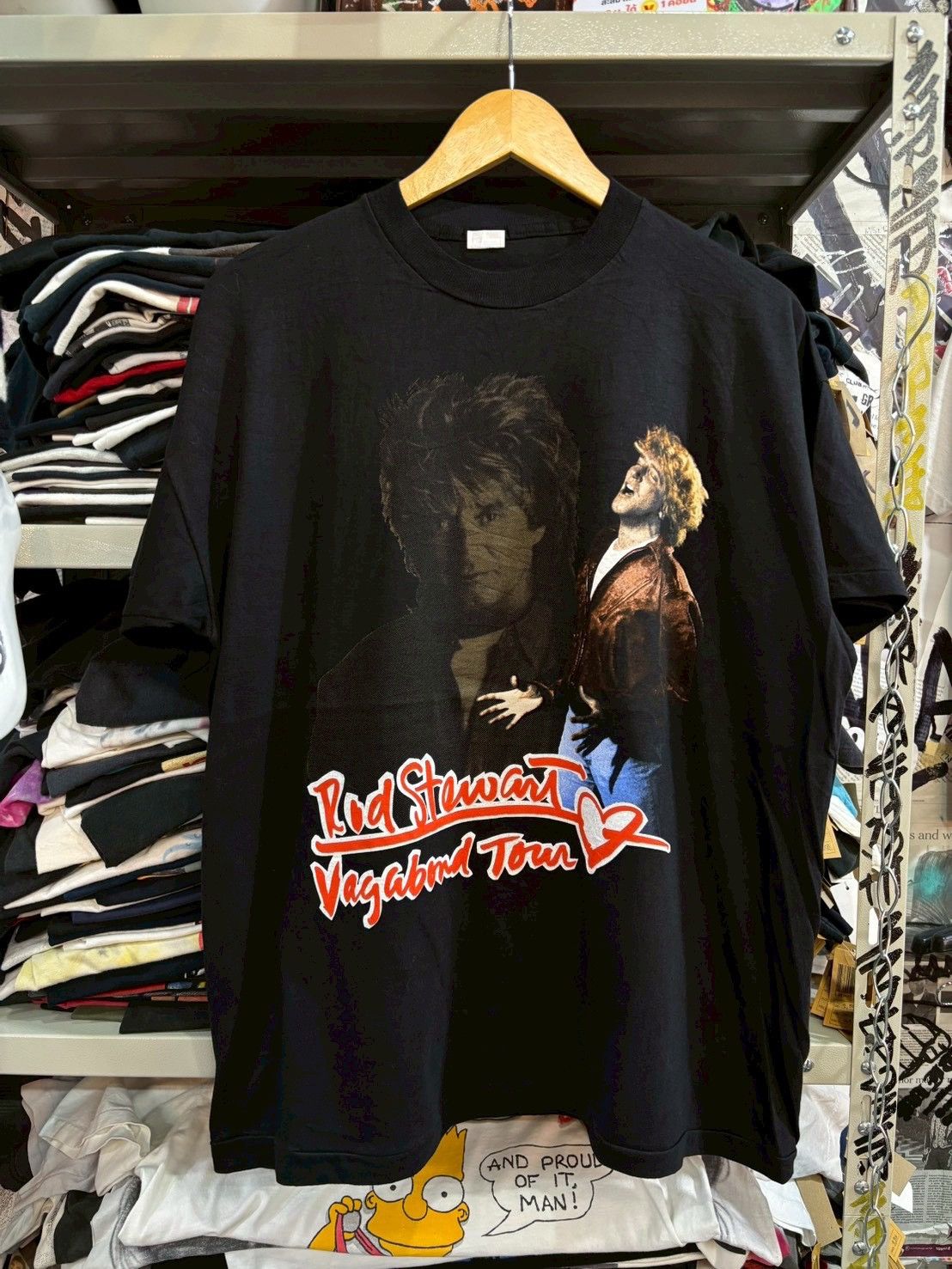 Band Tees Rod Stewart 90’s Size US XL / EU 56 / 4 - 1 Thumbnail