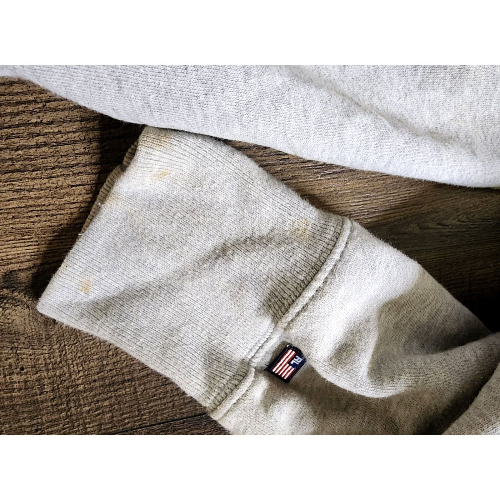 Polo Ralph Lauren Vintage Ralph Lauren Polo Jeans USA Hoodie Sweatshirt Sweater Full Zip Logo Flag Mens XL Gr ay 90s 2000s Classic Vintage USA Logo Size US XL / EU 56 / 4 - 7 Thumbnail