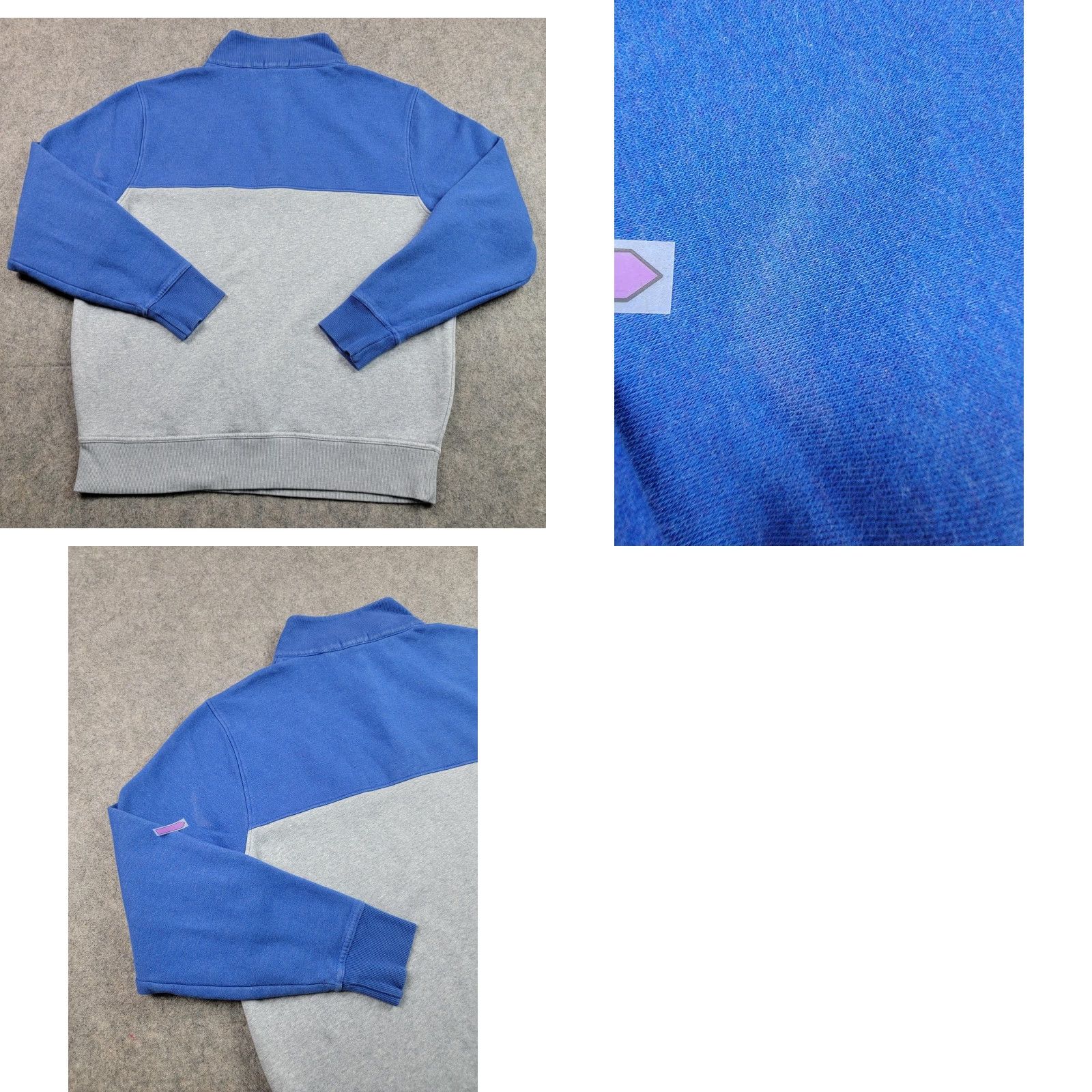 Vintage Tasc Performance Pullover Mens Large Blue Gray Quarter Zip Polo Size US L / EU 52-54 / 3 - 9 Thumbnail