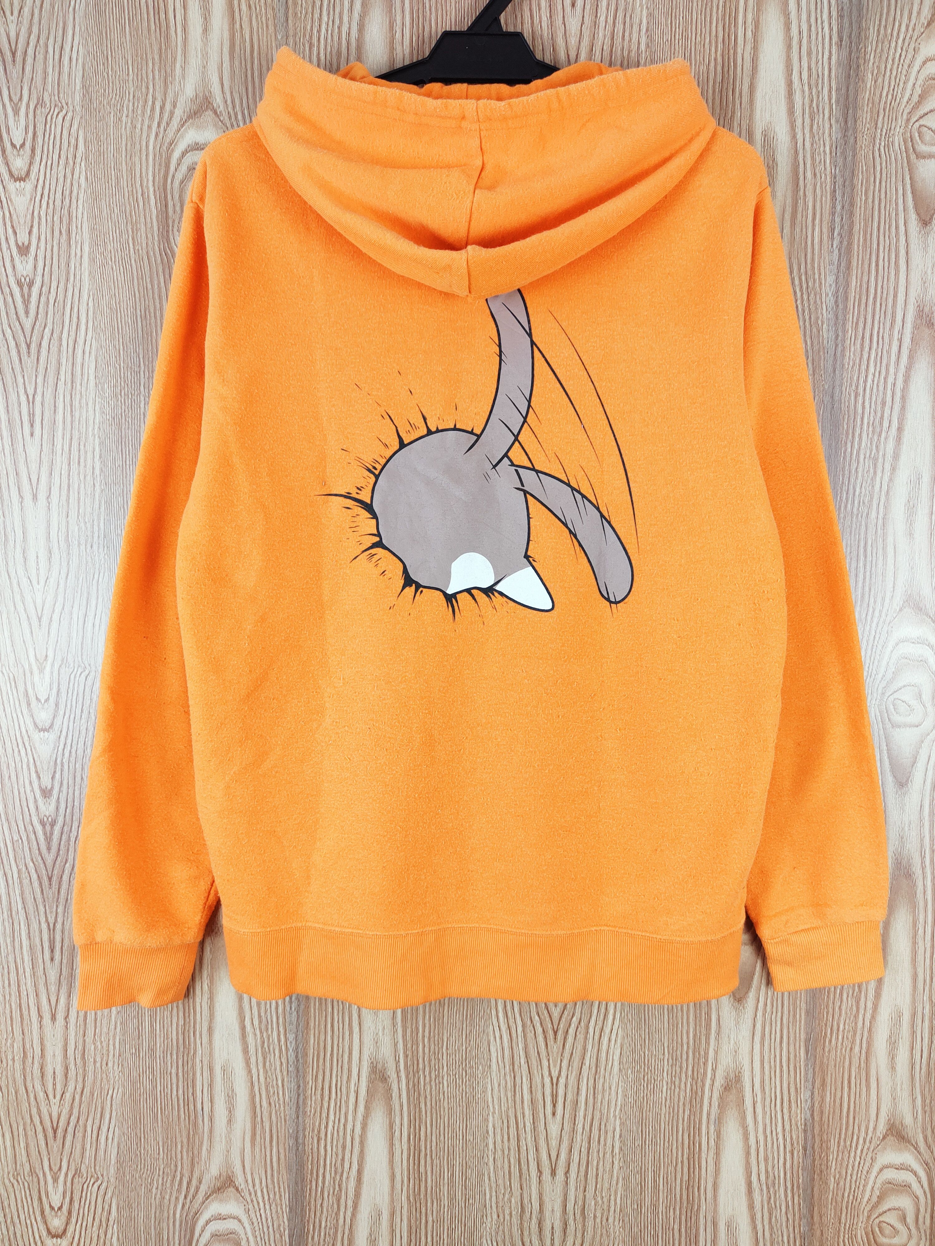 Japanese Brand × Vintage Vintage 💥 Japanese Brand Orange Cat Sweatshirts Size US L / EU 52-54 / 3 - 9 Thumbnail