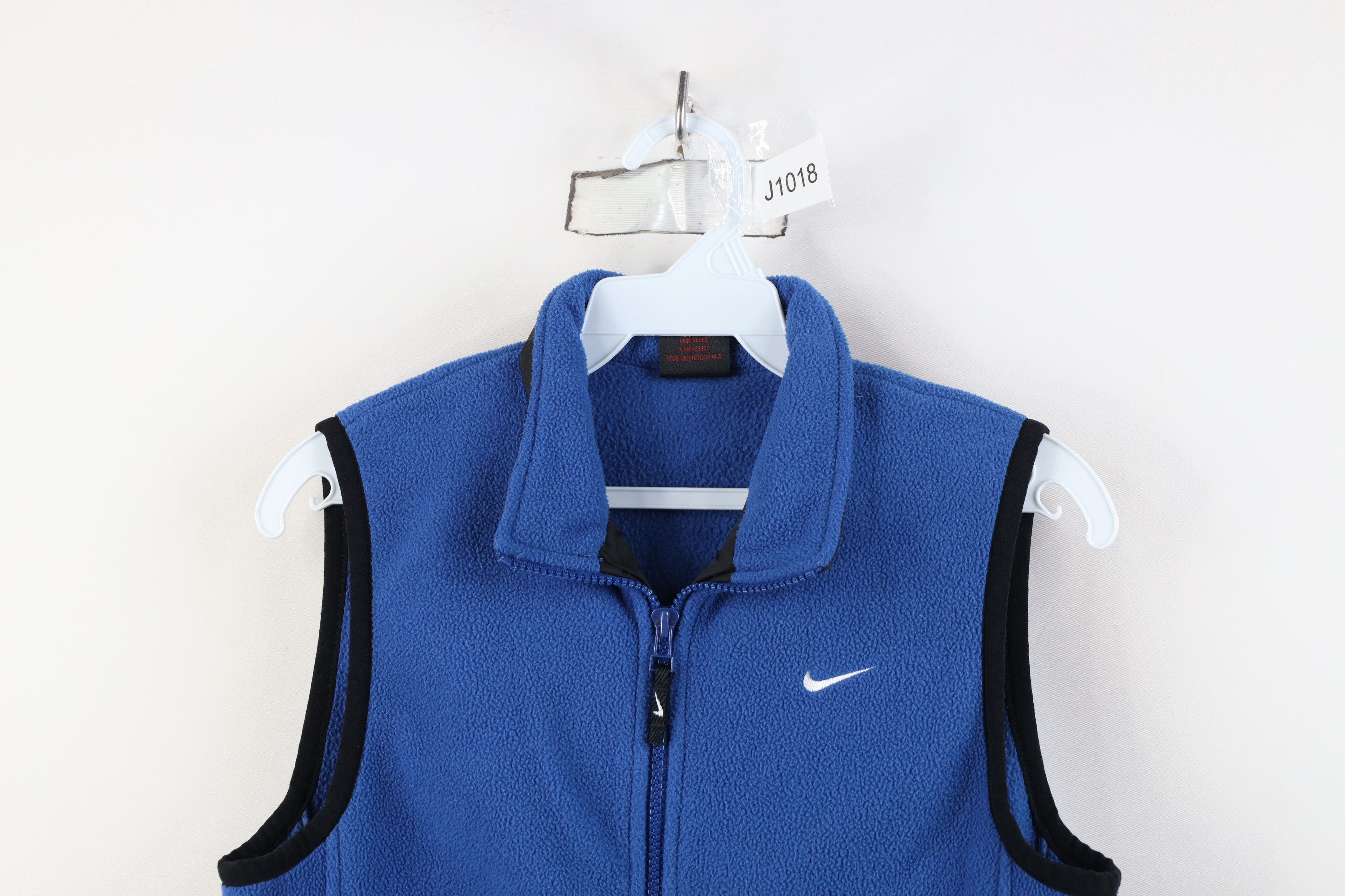 Nike Vintage 90s Nike Scott Mini Swoosh Fleece Vest Jacket Blue Size M / US 6-8 / IT 42-44 - 2 Thumbnail