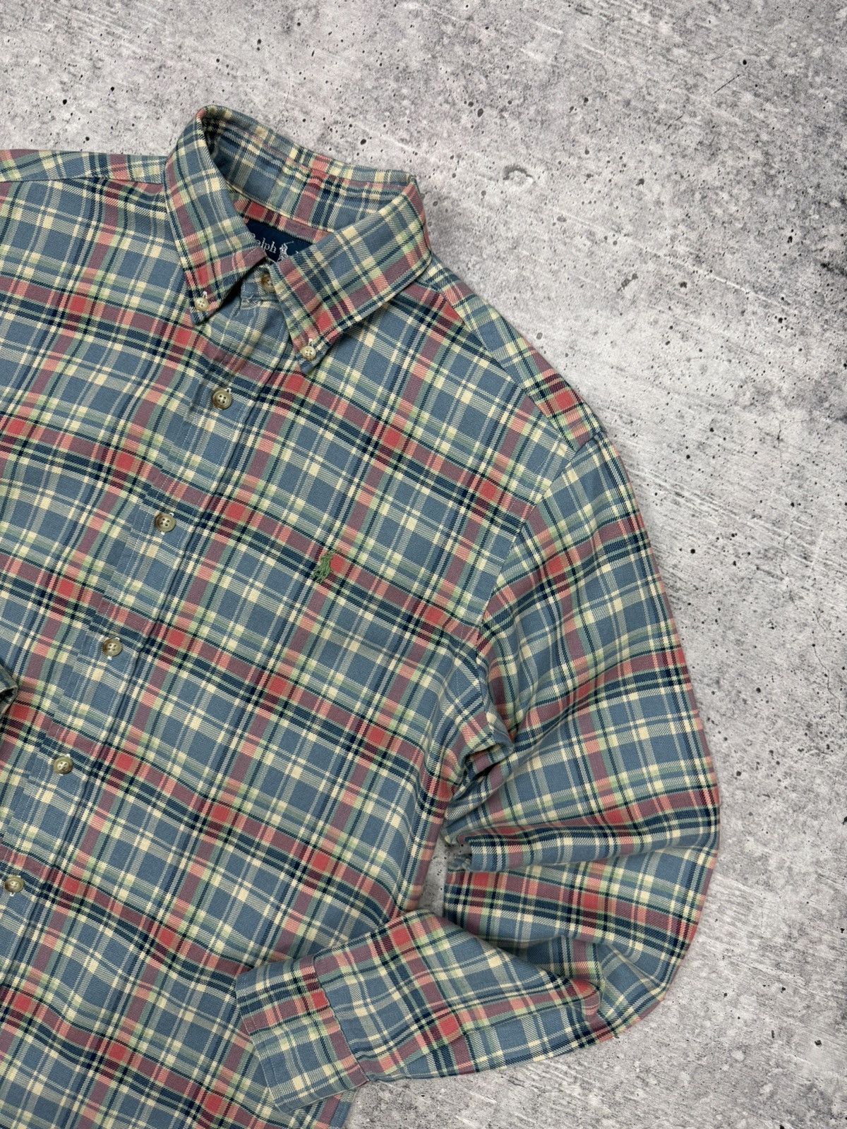 Polo Ralph Lauren × Vintage Vintage Y2K Style Ralph Lauren Plaid Checkered Flannel Shirt Size US S / EU 44-46 / 1 - 5 Thumbnail