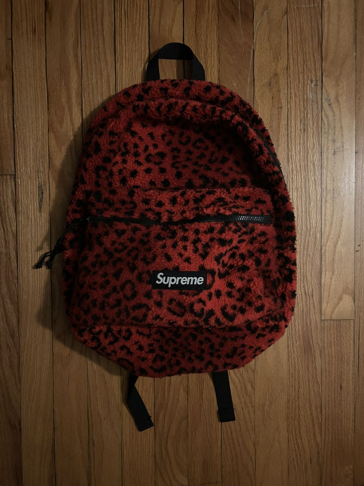 Supreme FW17 supreme leopard fleece backpack | Grailed