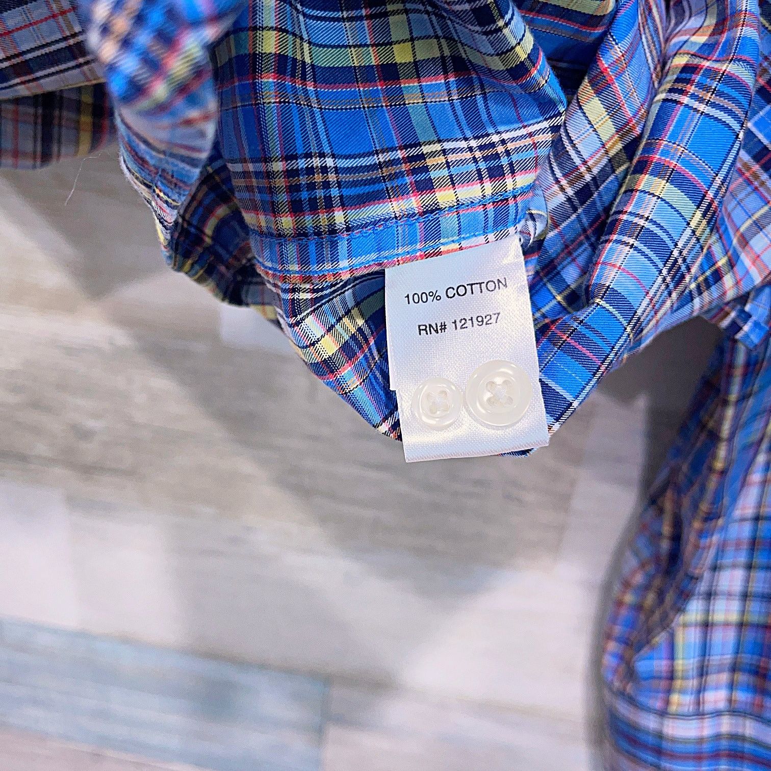 johnnie-O Johnnie O Twill Button Down Shirt Blue Plaid Long Sleeve L Size US L / EU 52-54 / 3 - 6 Thumbnail