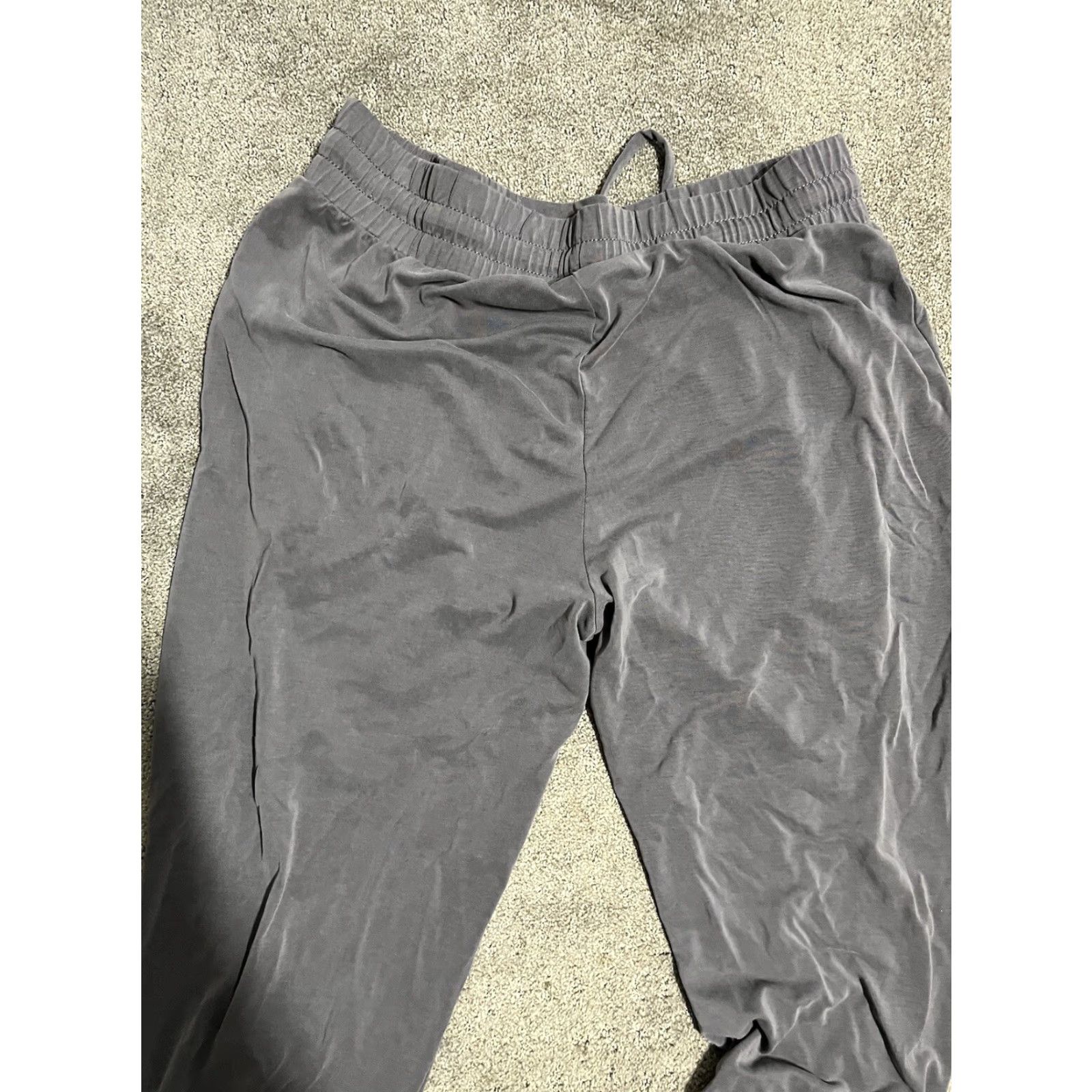 Gap Vintage GAP Womens Track Pants Petite Large Gray Solid Activewear Size 36" / US 14 / IT 50 - 4 Thumbnail