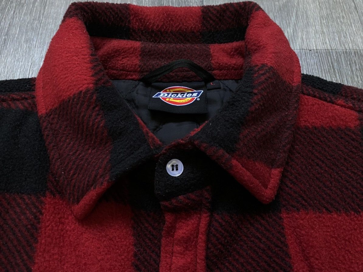 Dickies Insulated Plaid Checkered Fleece Overshirt Jacket Streetwear Size US L / EU 52-54 / 3 - 13 Thumbnail