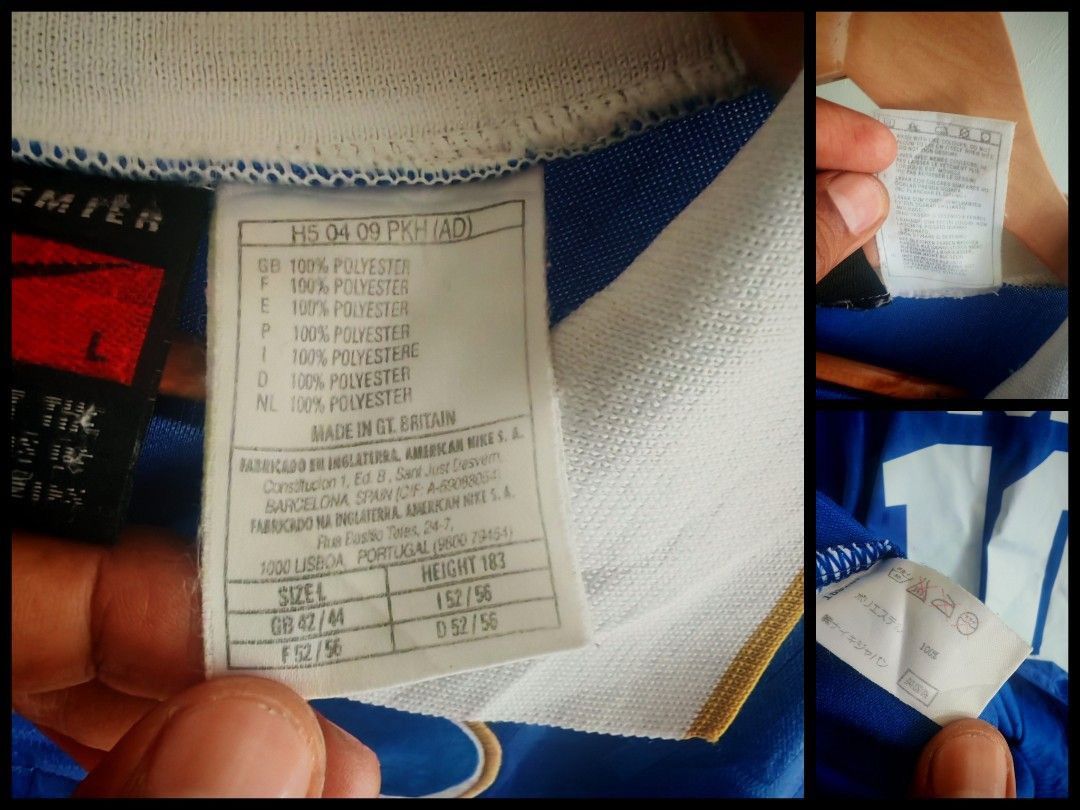 Nike Italy 95/96 Nike Home Jersey Zola #10 Vintage L Size US L / EU 52-54 / 3 - 10 Thumbnail