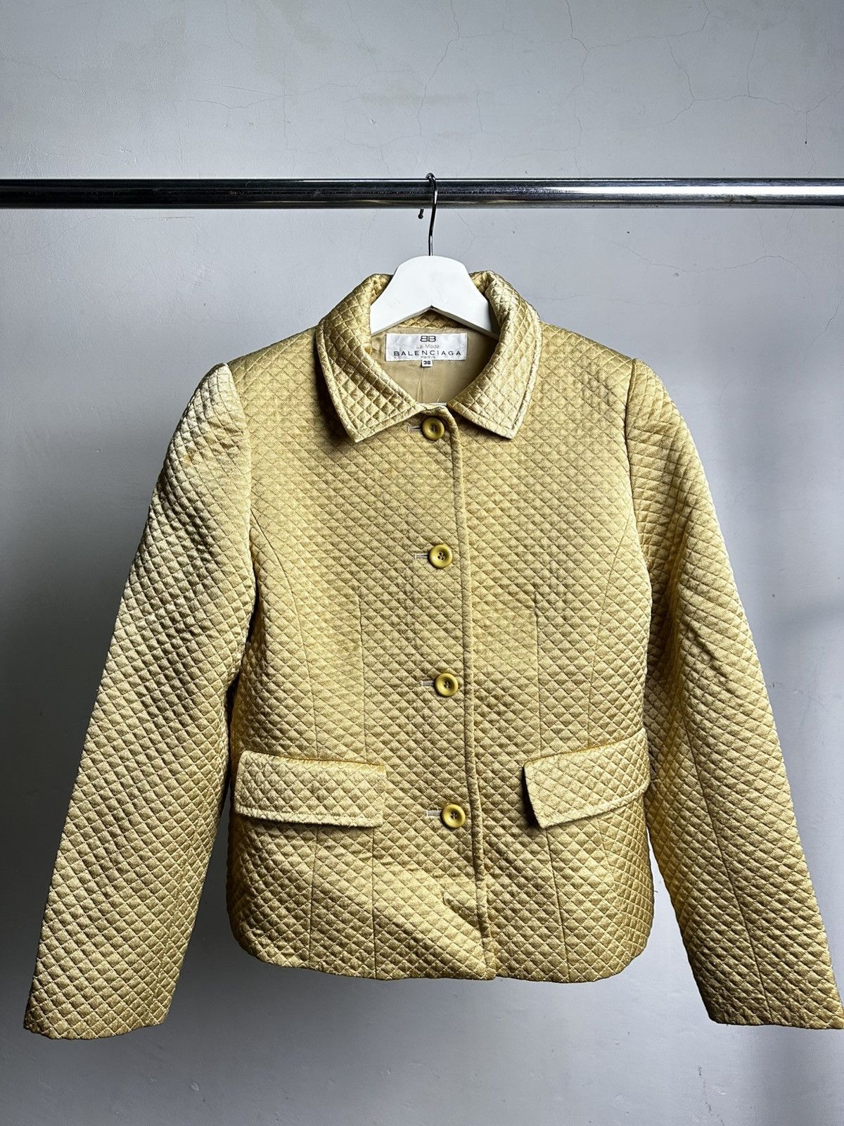 Balenciaga 90’s Balenciaga Quilted Jacket Size S / US 4 / IT 40 - 1 Thumbnail