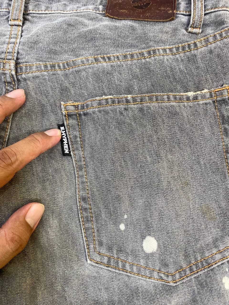Japanese Brand ehypen japanese brands paint splatter denim nice design Size US 33 - 5 Thumbnail