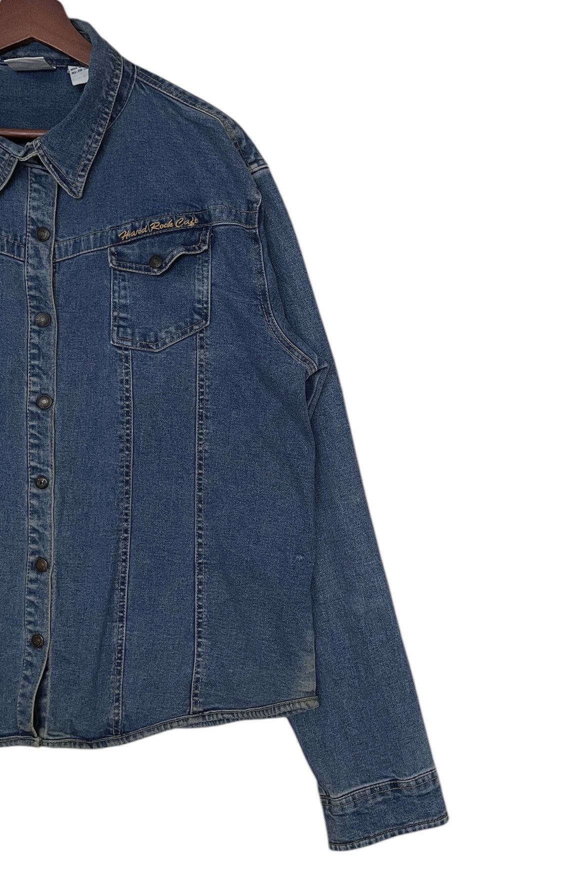 Hard Rock Cafe × Vintage Vintage Hard Rock Cafe Denim Shirt 1990s Size US L / EU 52-54 / 3 - 6 Thumbnail