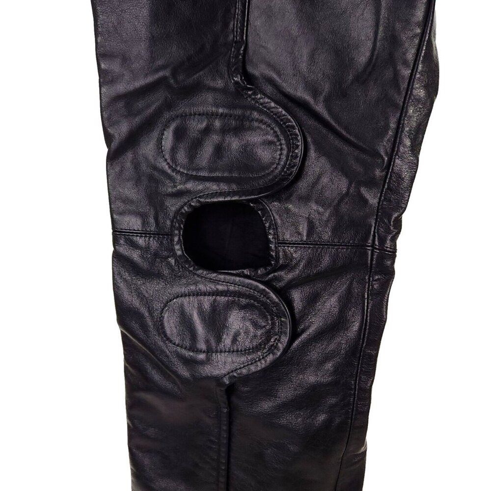 Leather Adyar Leather Brace Trousers Size XL Mens Black NWT Size US 38 / EU 54 - 6 Thumbnail