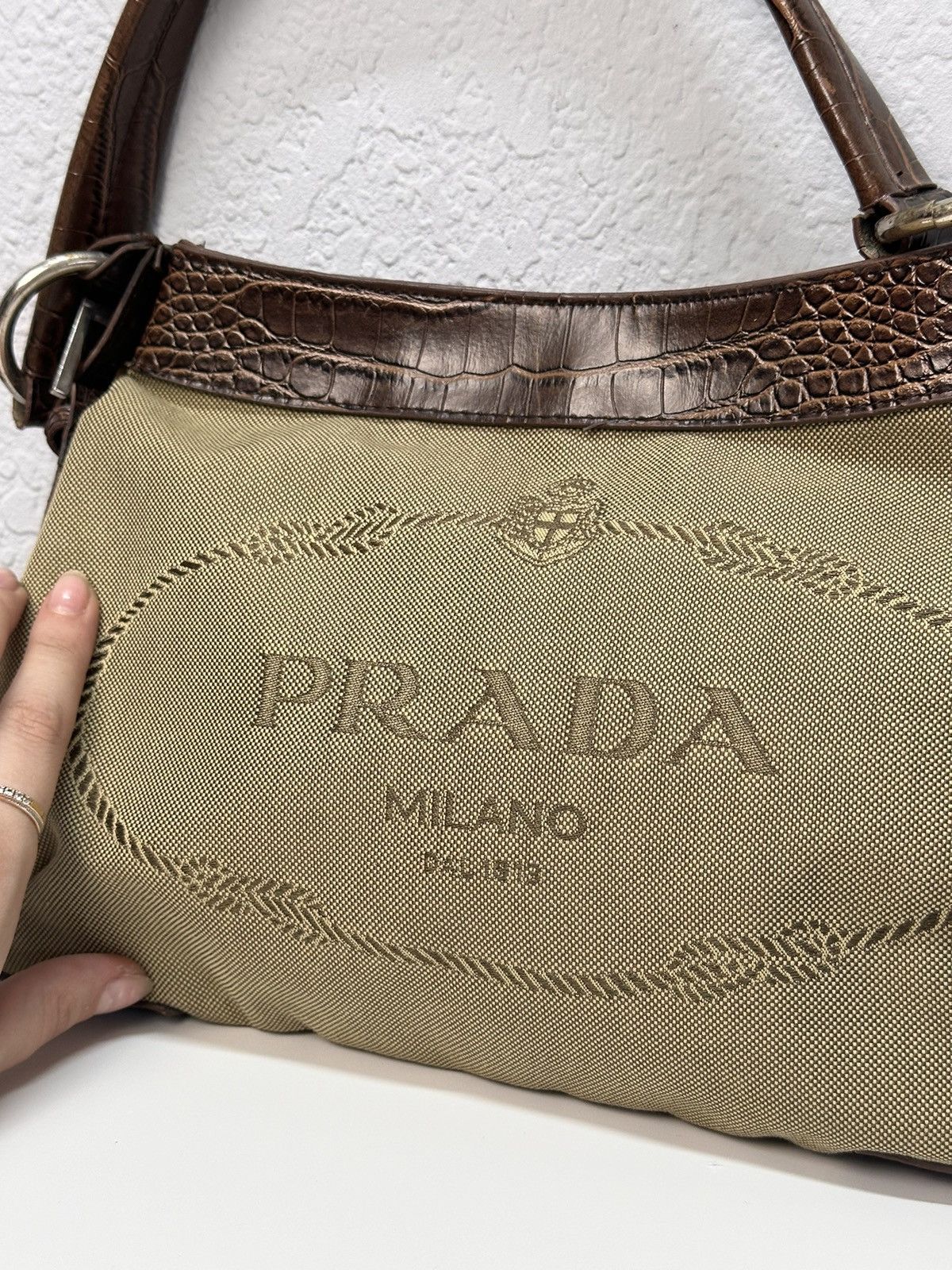 Other Y2k Gothic Avatngarde Bag Distressed Prada Style Japanese Size ONE SIZE - 7 Thumbnail