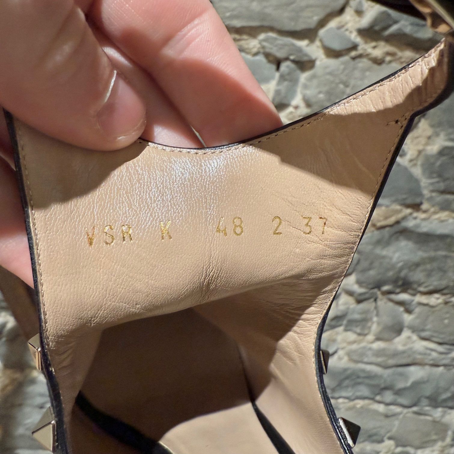 Valentino Valentino Black Suede Rockstud Accent Open Heel Booties Size US 7 / IT 37 - 10 Thumbnail