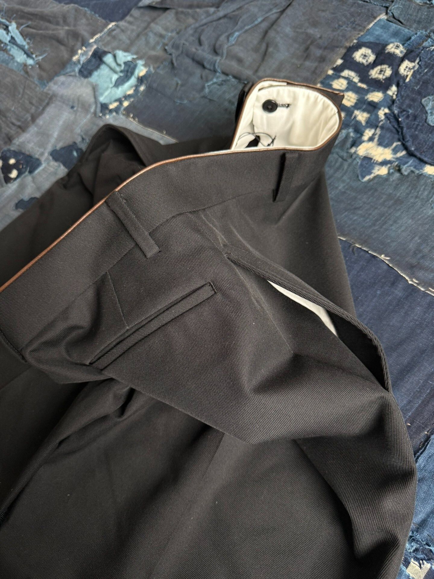A.PRESSE A.PRESSE 24AW Wool Kersey Trousers Size US 39 - 5 Thumbnail