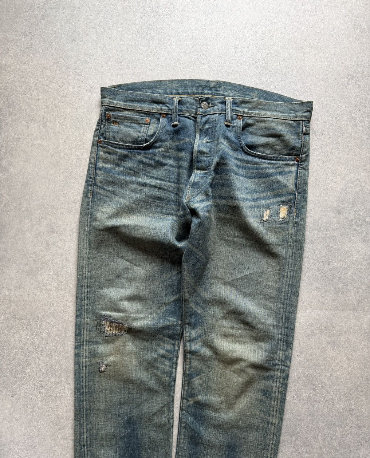 RRL Ralph Lauren Vintage Jeans Double Ralph Lauren Japan Selvedge Denim rare Size US 36 / EU 52 - 2 Thumbnail