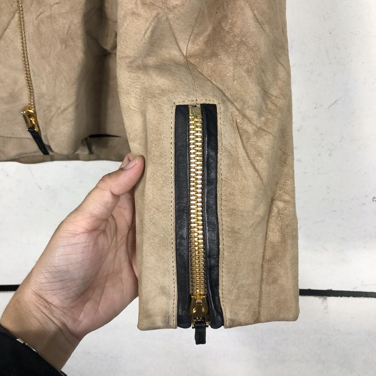 Gucci 🔥ARCHIVE PIG SKINS BIKER LEATHER JACKET GUCCI DOUBLE COLLAR Size US M / EU 48-50 / 2 - 17 Thumbnail