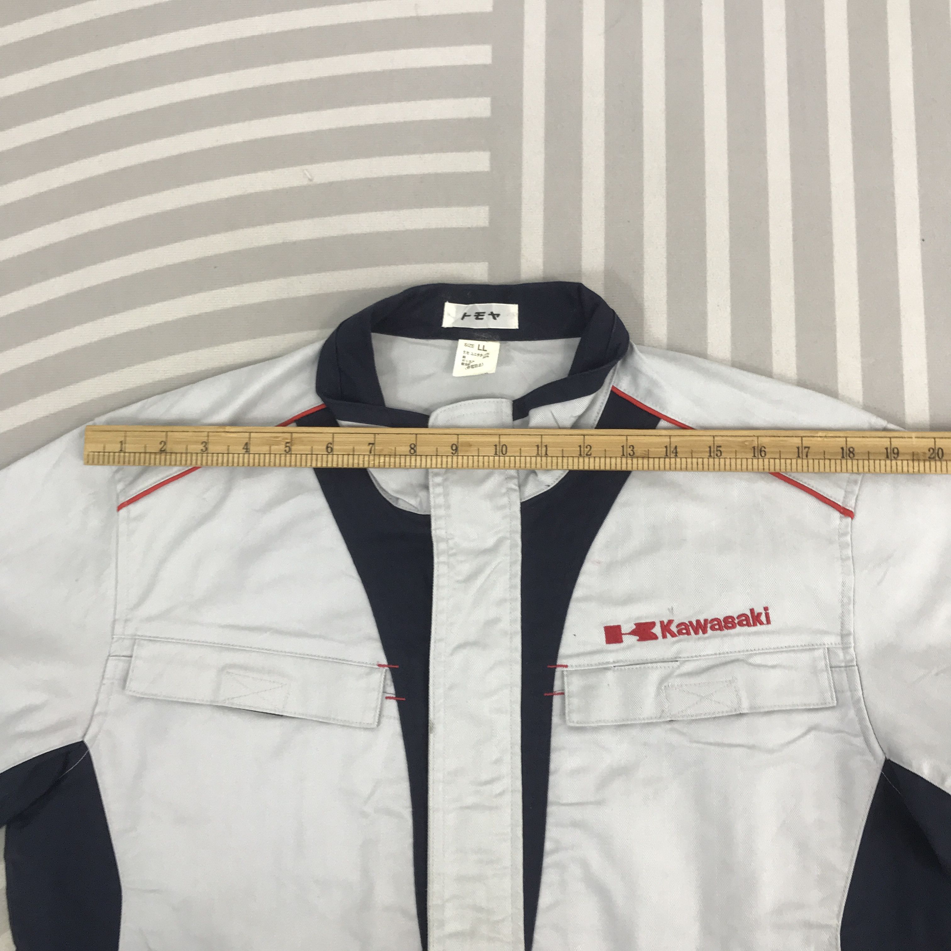 Japanese Brand × Vintage Vintage Kawasaki Racing japan uniform Jacket Size US L / EU 52-54 / 3 - 5 Thumbnail