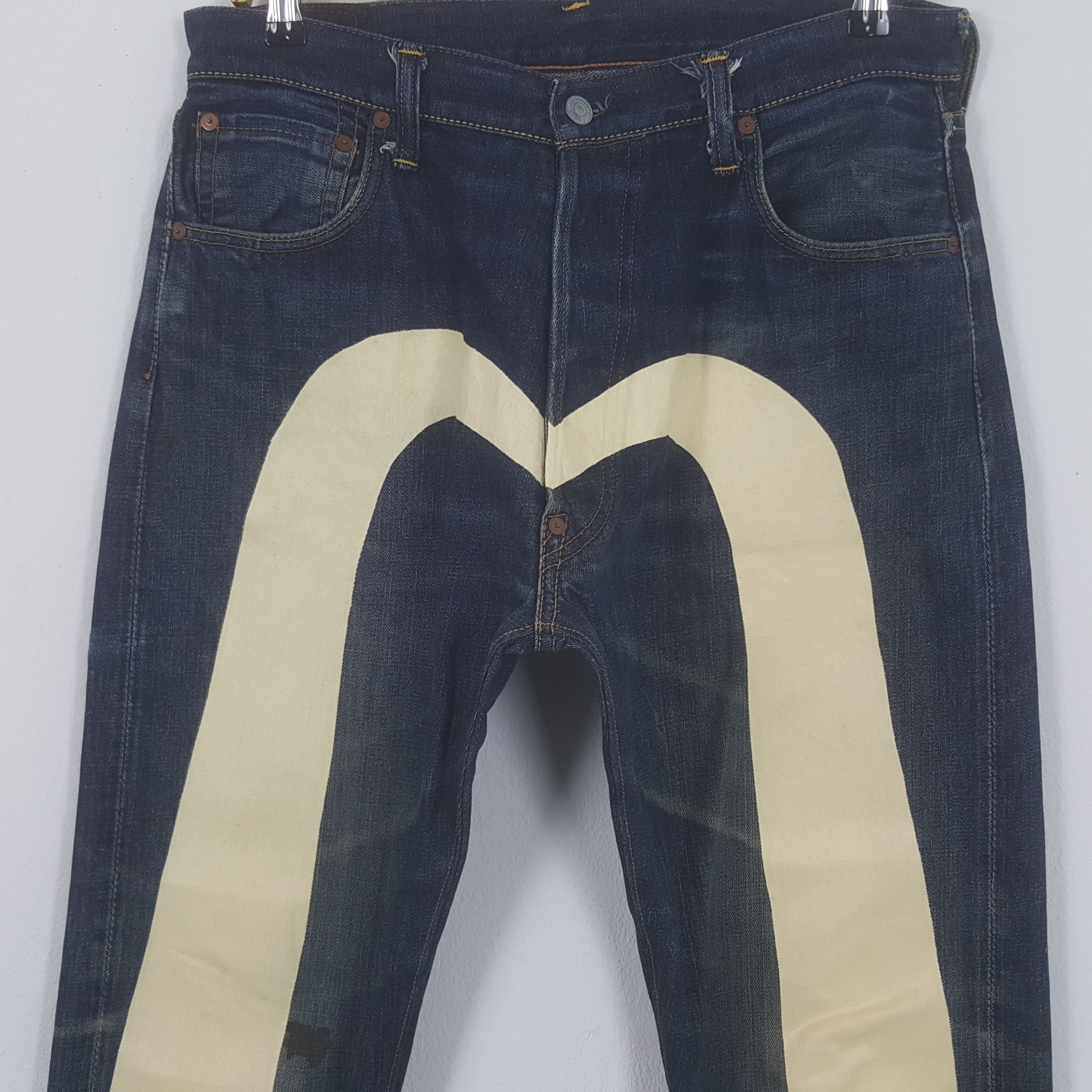 Evisu Vintage Evisu Japanese Brand Daicock Custom Art Denim Jeans Size US 32 / EU 48 - 2 Thumbnail