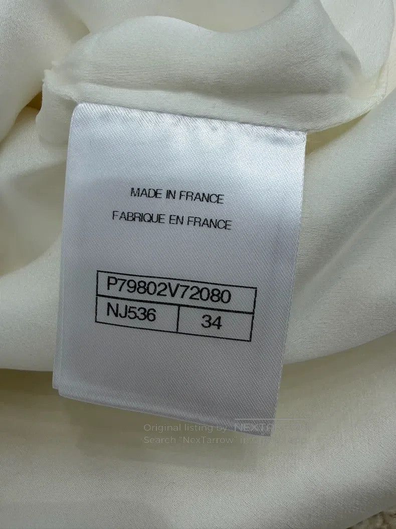 Chanel Chanel White dark flower relief coat Size XXS / US 00 / IT 34 - 6 Thumbnail