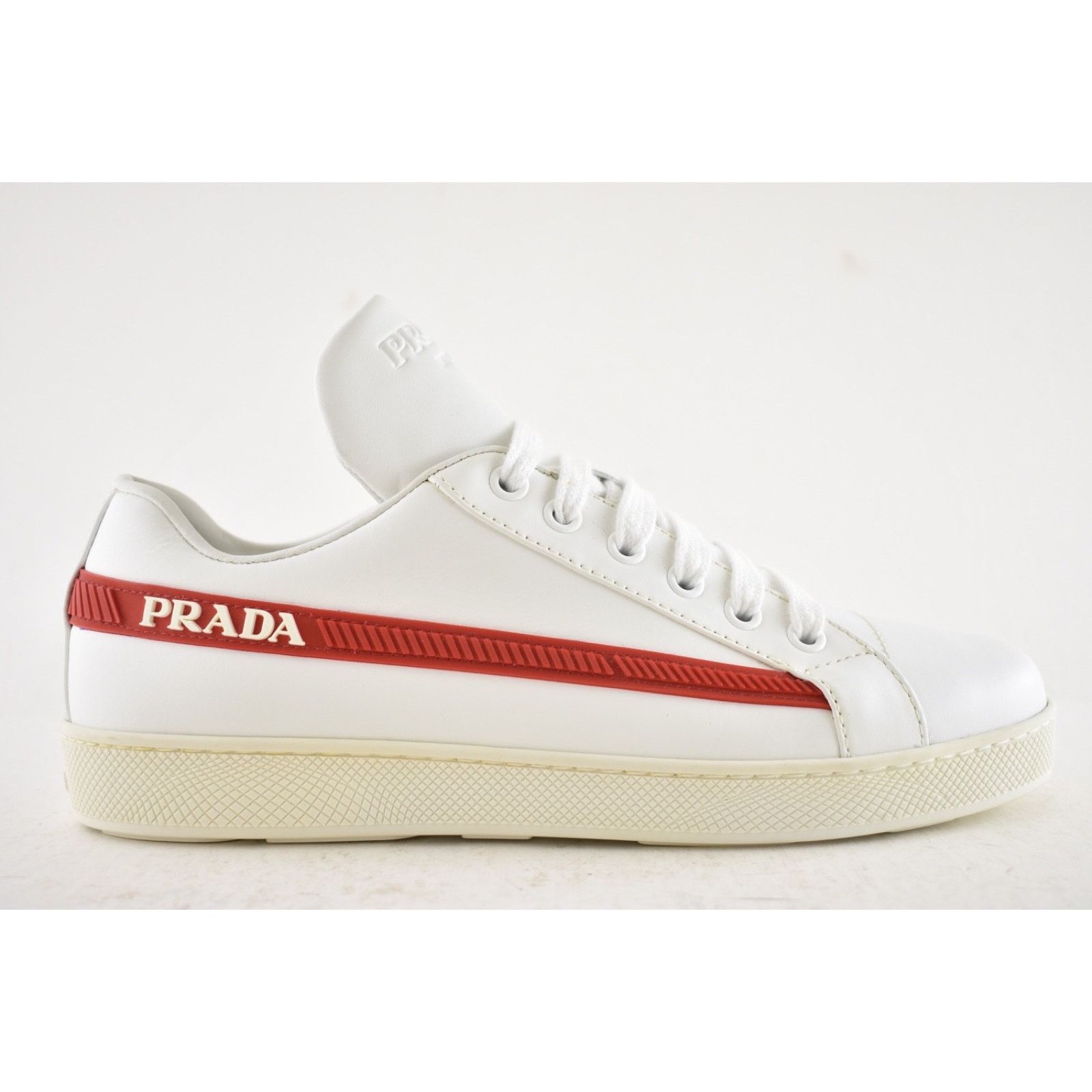 Prada Prada Band Logo Lace Up Tie Flat Low Top Sneaker 36.5 Size US 6.5 / IT 36.5 - 2 Thumbnail