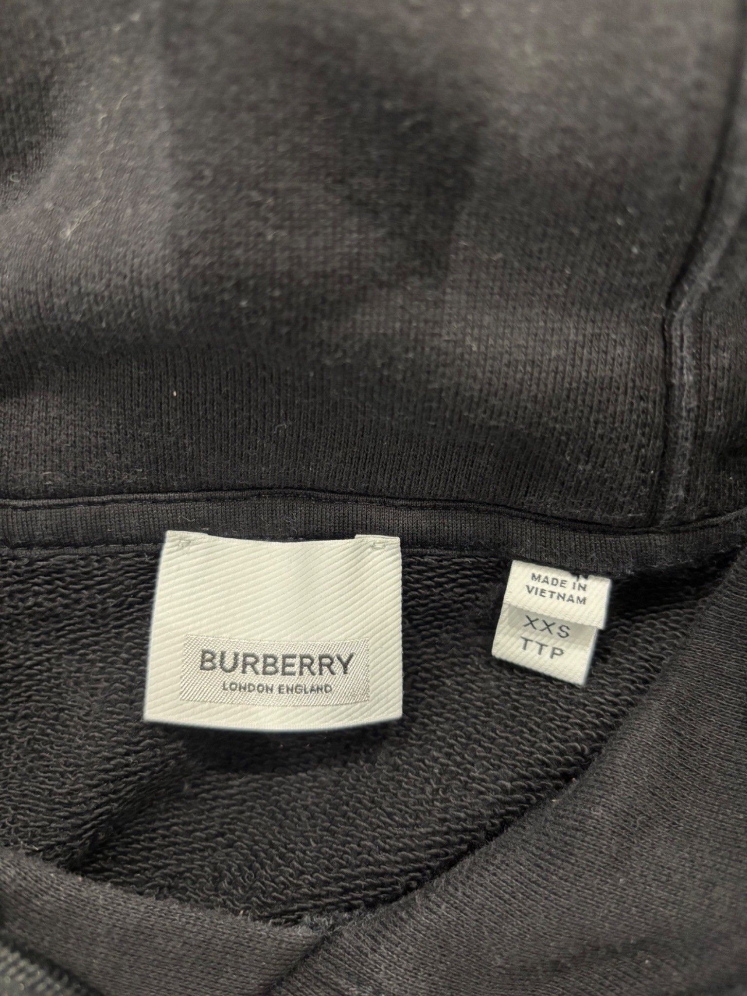 Burberry Burberry Black House Check Patterned Cotton Hoodie Size US XXS / EU 40 - 6 Thumbnail