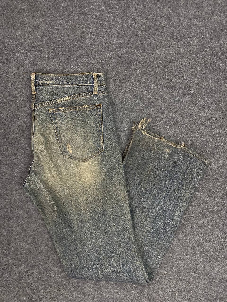Japanese Brand blue way japan bootcut distressed denim nice rusty design Size US 34 / EU 50 - 2 Thumbnail
