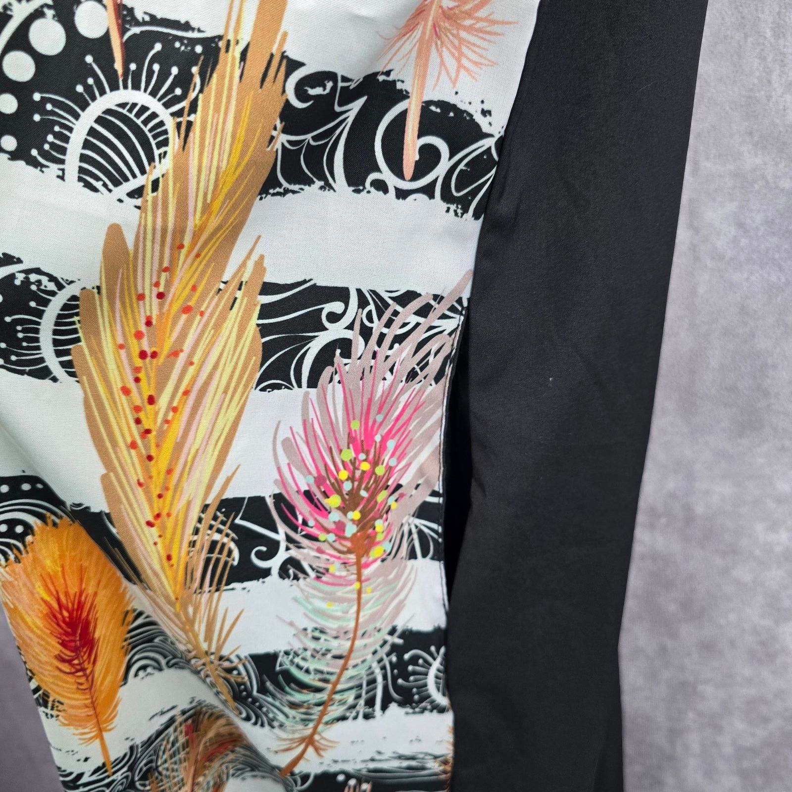 Other Takaya Siam Black Short Sleeve Maxi Feather Sheer Ruffle M Size M / US 6-8 / IT 42-44 - 6 Thumbnail