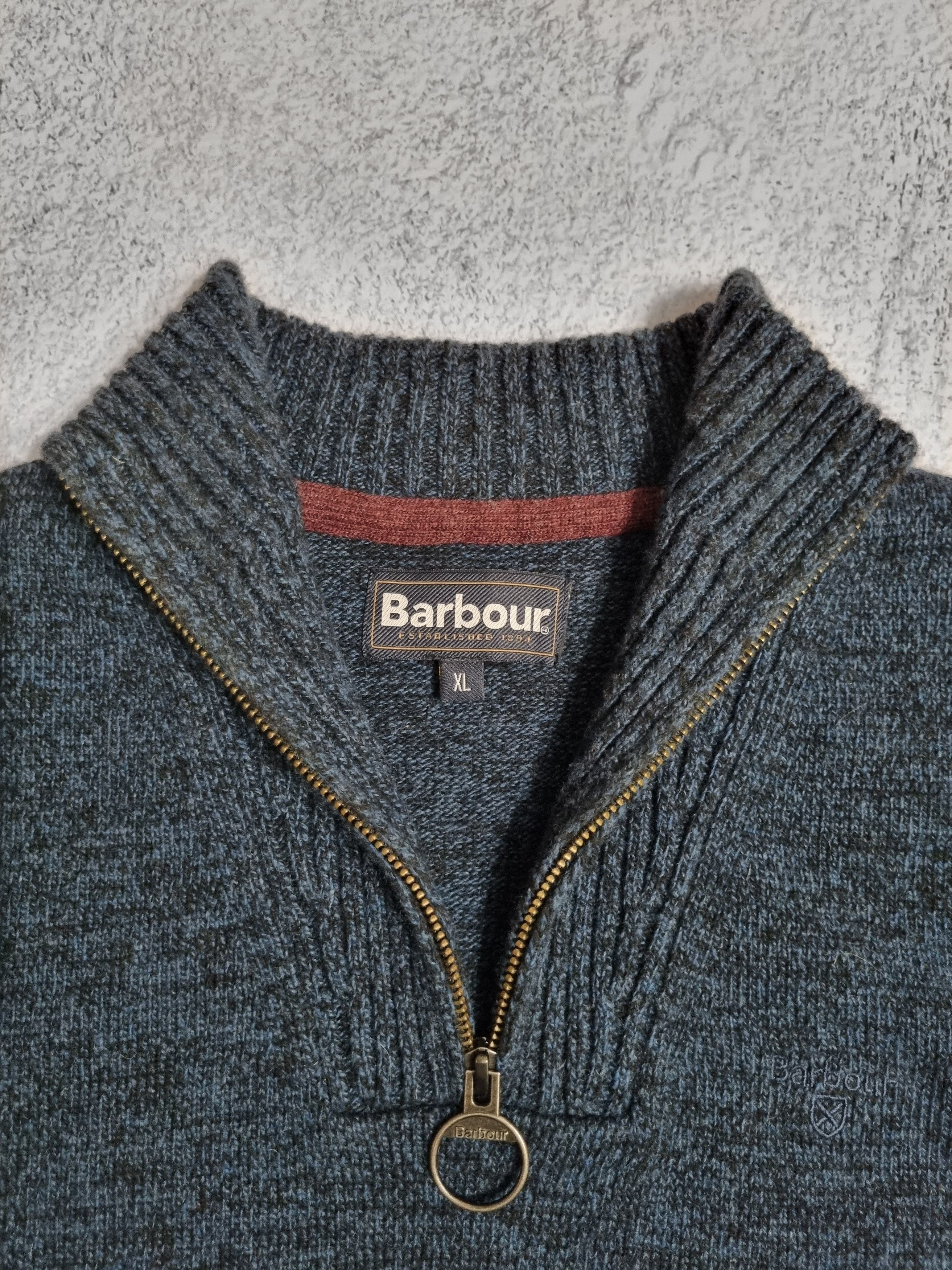 Barbour × Designer Barbour Wool Knit 1/3 Sweater Size US XL / EU 56 / 4 - 7 Thumbnail