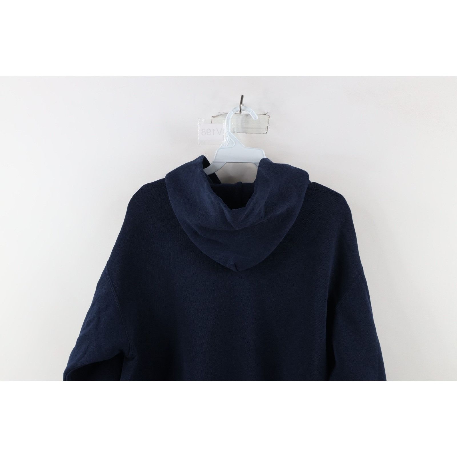Vintage Vintage 90s Faded Spell Out University of Michigan Hoodie Size US M / EU 48-50 / 2 - 11 Thumbnail