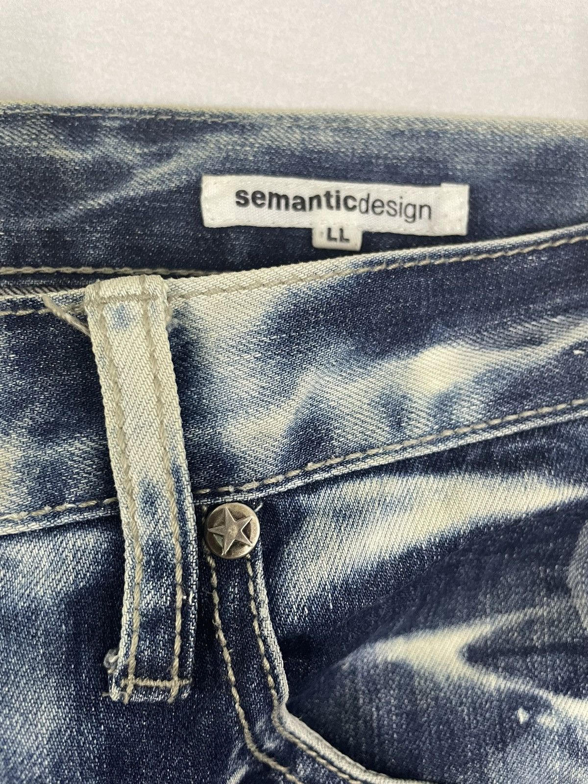 semanticdesign Semantic Design Japan Acid Wash Flare Jeans Size US 35 - 9 Thumbnail