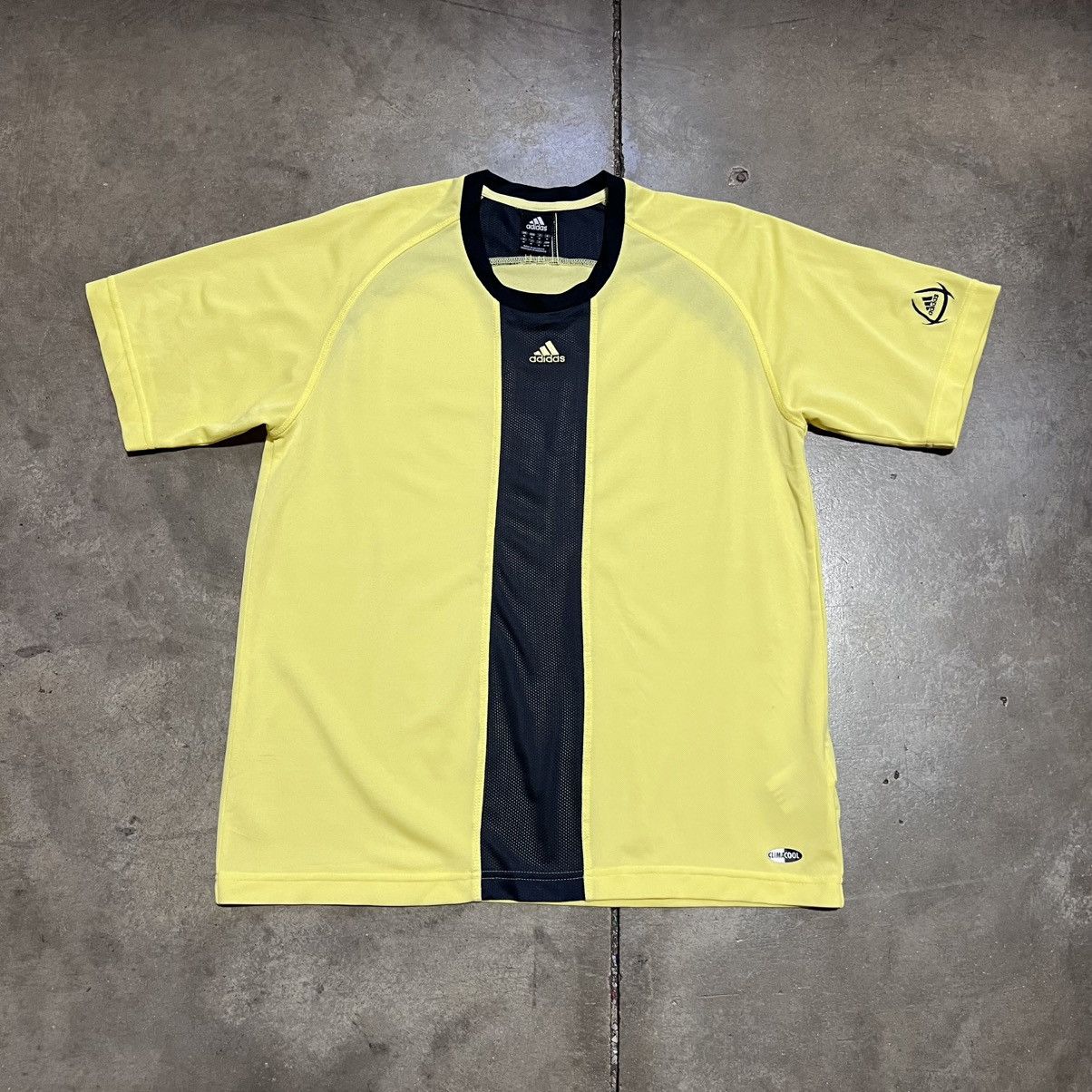 Adidas Vintage Adidas Soccer Warm Up Practice Jersey Logo Striped Size US M / EU 48-50 / 2 - 1 Thumbnail