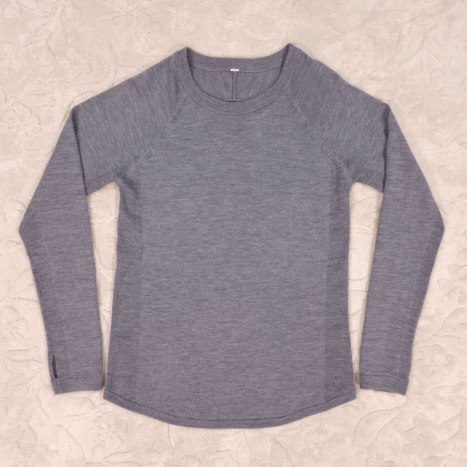 Lululemon Lululemon Sit in Lotus Merino Wool Sweater Medium Gray Sz L Size L / US 10 / IT 46 - 5 Thumbnail