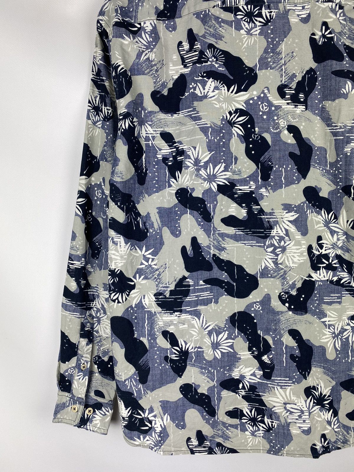DENHAM Denham men’s long sleeve patterned button up shirt Size US XL / EU 56 / 4 - 18 Thumbnail