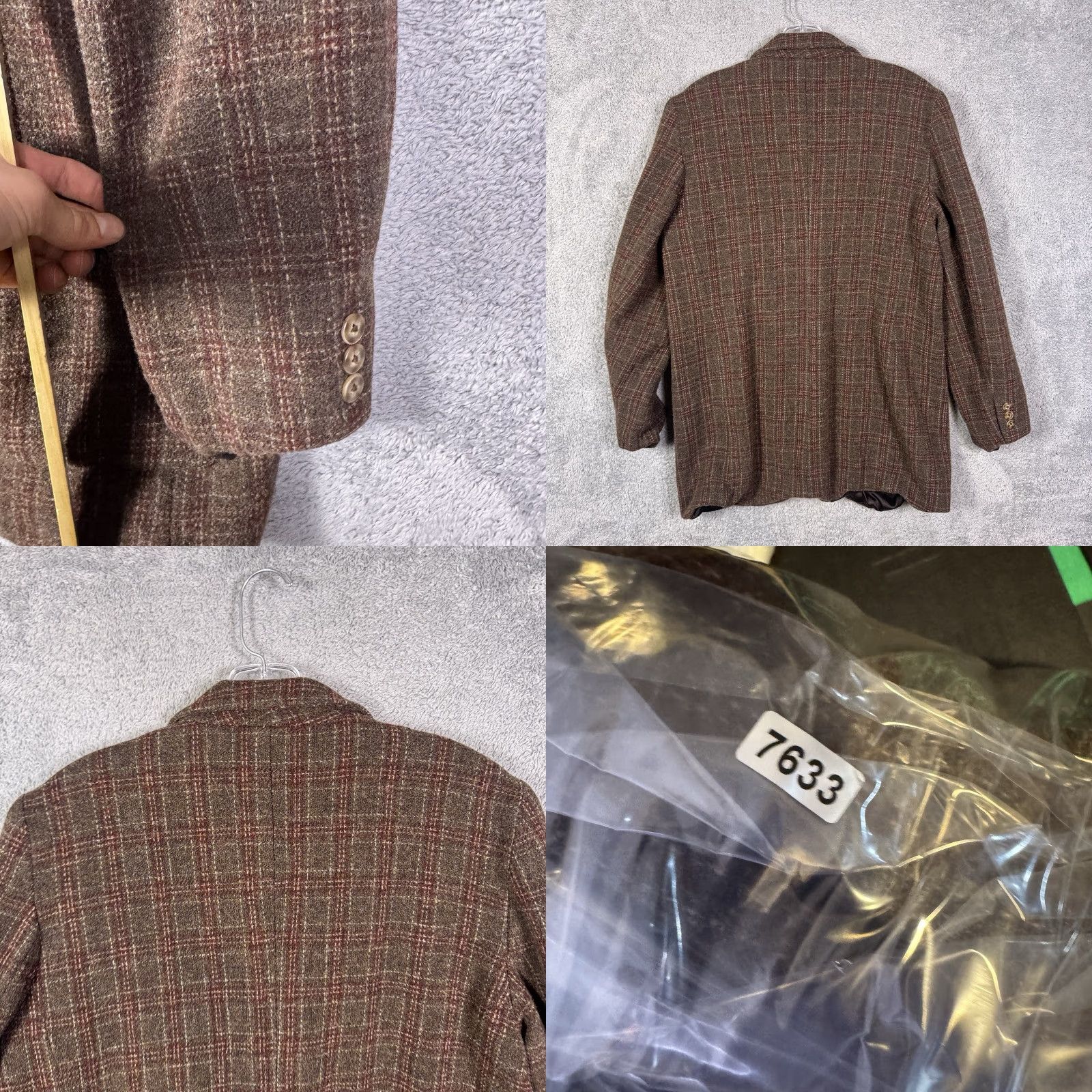Eddie Bauer VINTAGE Eddie Bauer Blazer Womens Large Tall Chore Coat Barn Jacket Lambswool Wool Geometric Button Pockets Collared Brown 90s Mens Womens Girls? Size L / US 10 / IT 46 - 8 Thumbnail