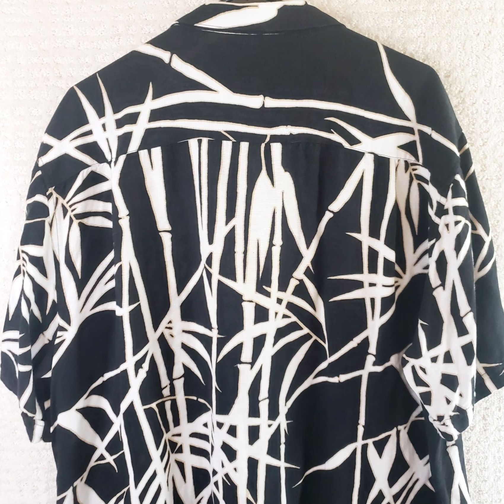 Cubavera VINTAGE Cubavera Shirt Mens XXL Black Bamboo Patterned Button Up Short Sleeve Hawaiian Size US XXL / EU 58 / 5 - 6 Thumbnail