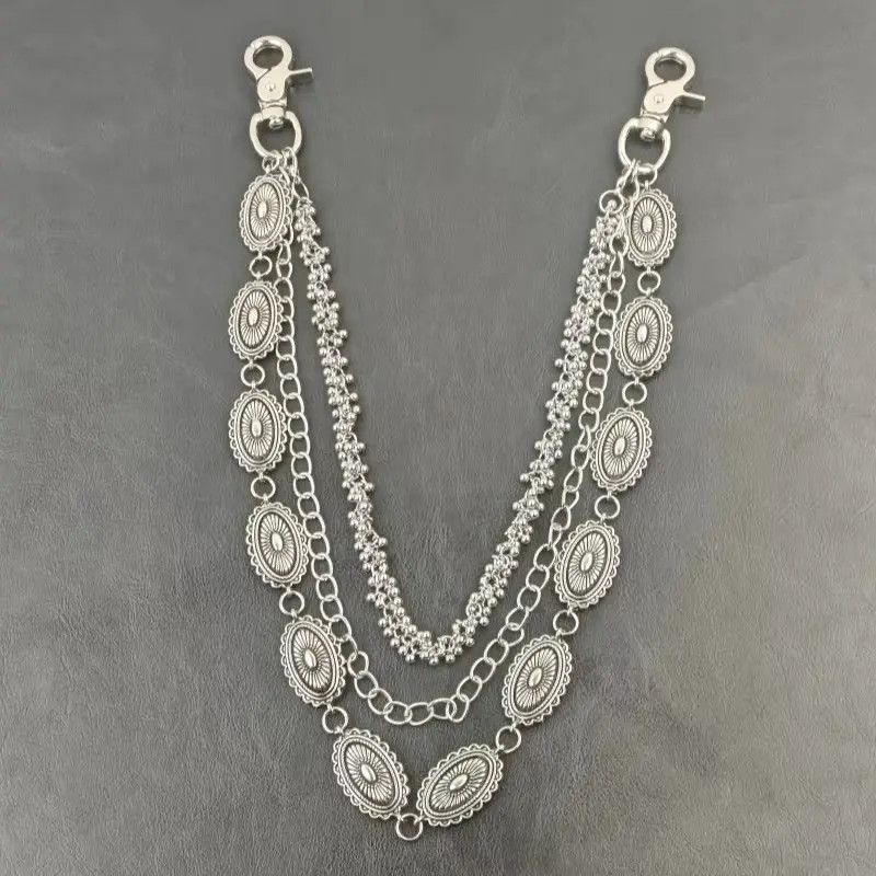 Other 3 Layer Pants Chain Wallet Chain Size ONE SIZE - 7 Thumbnail