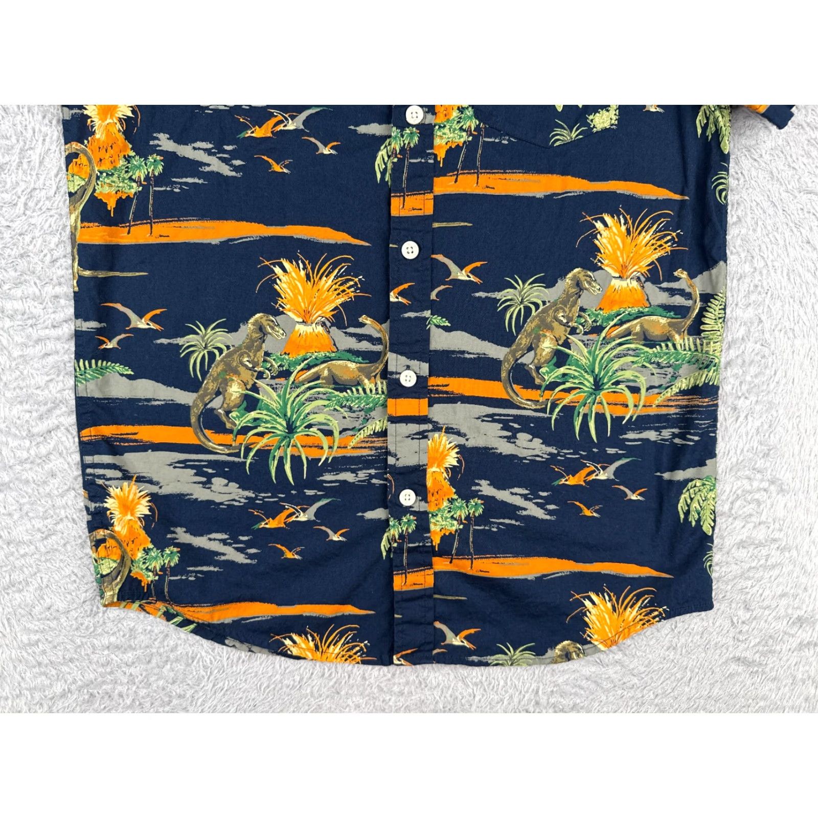 Vintage Urban Pipeline Hawaiian Shirt Men Small Blue Green Floral Button-Up 100% Cotton Size US S / EU 44-46 / 1 - 5 Thumbnail