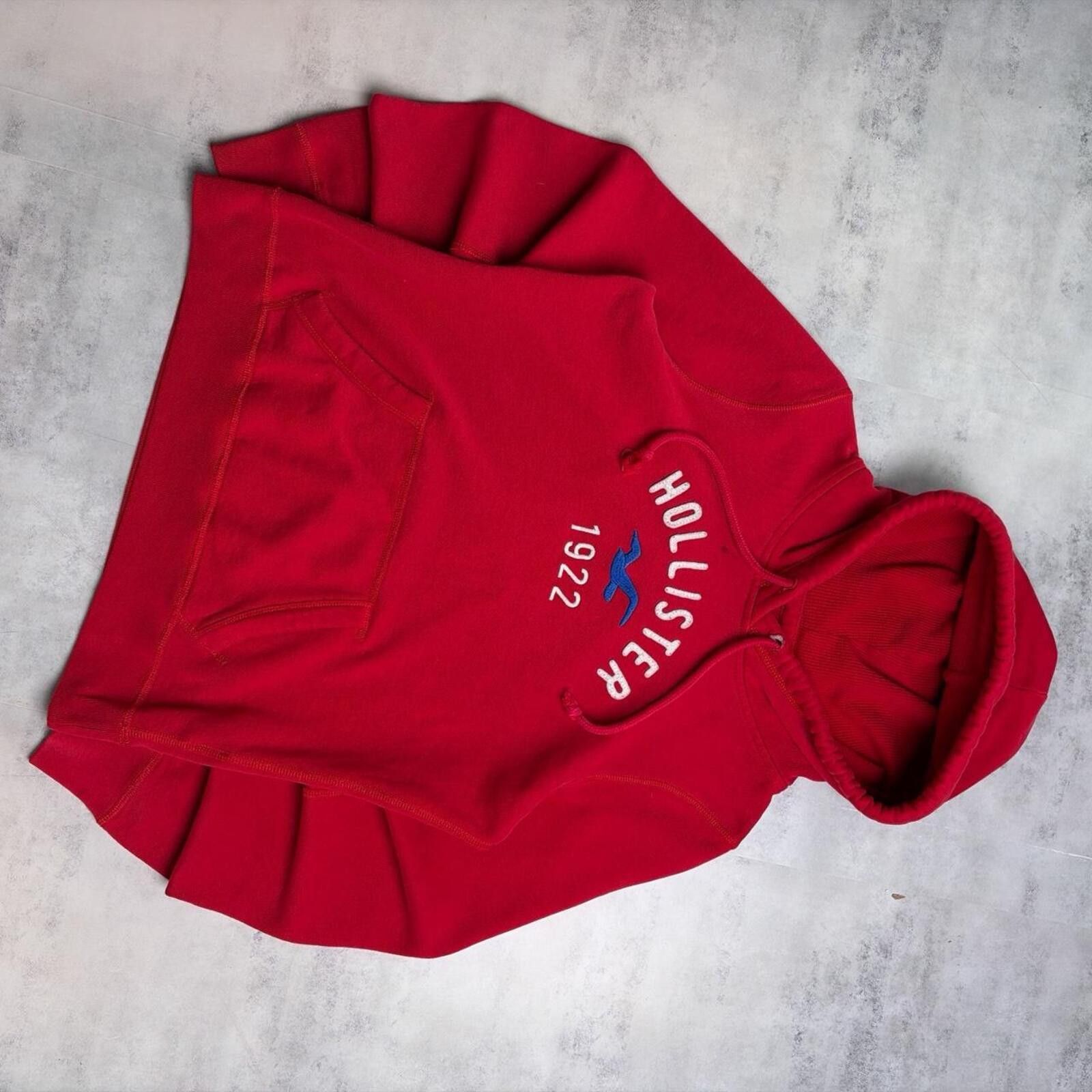 Other Y2K Red Hollister Grunge Surf Thermal Hoodie Size L / US 10 / IT 46 - 2 Thumbnail