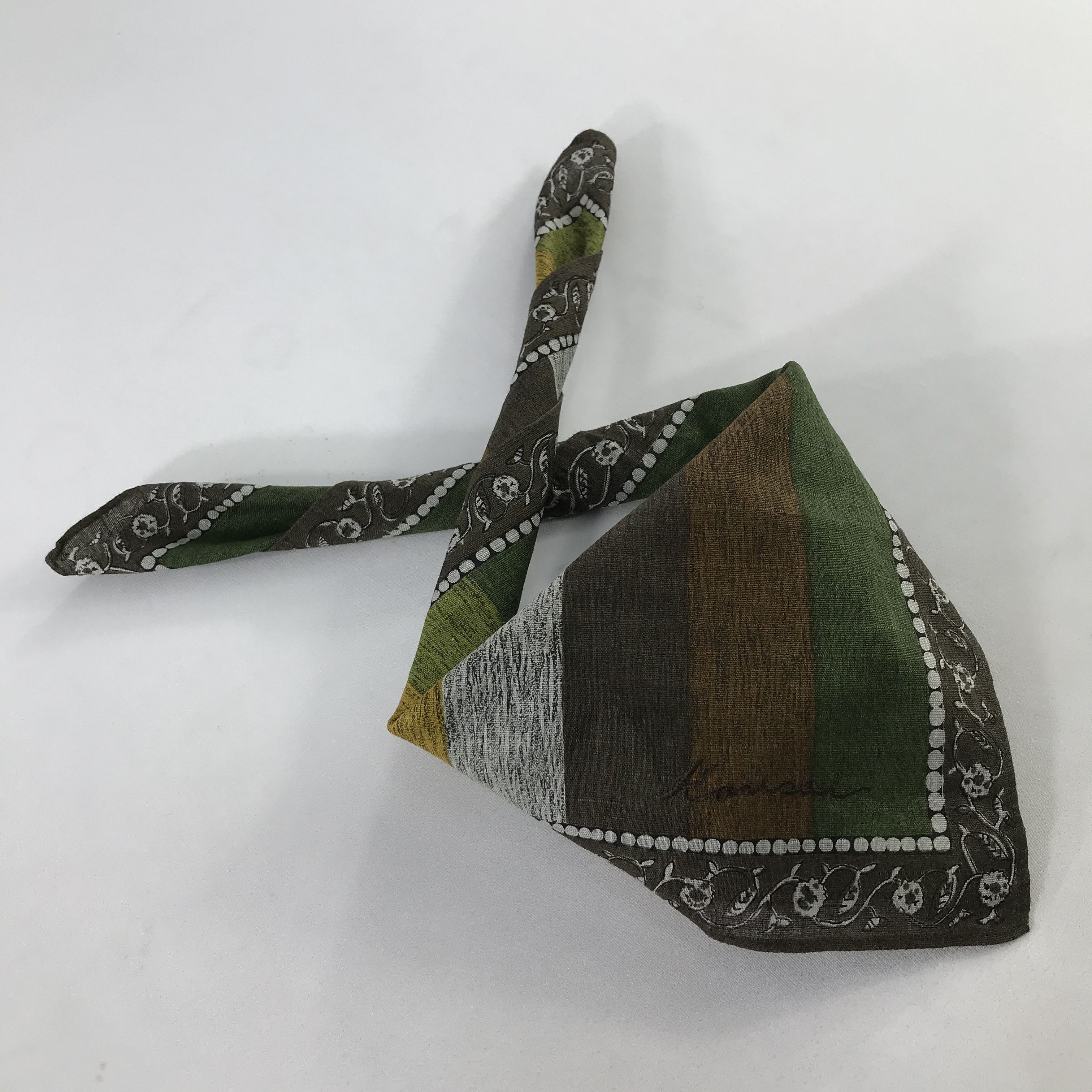 Kansai Yamamoto × Vintage Kansai Yamamoto Bandana / Handkerchief / Neckerchief - S1091 Size ONE SIZE - 4 Thumbnail